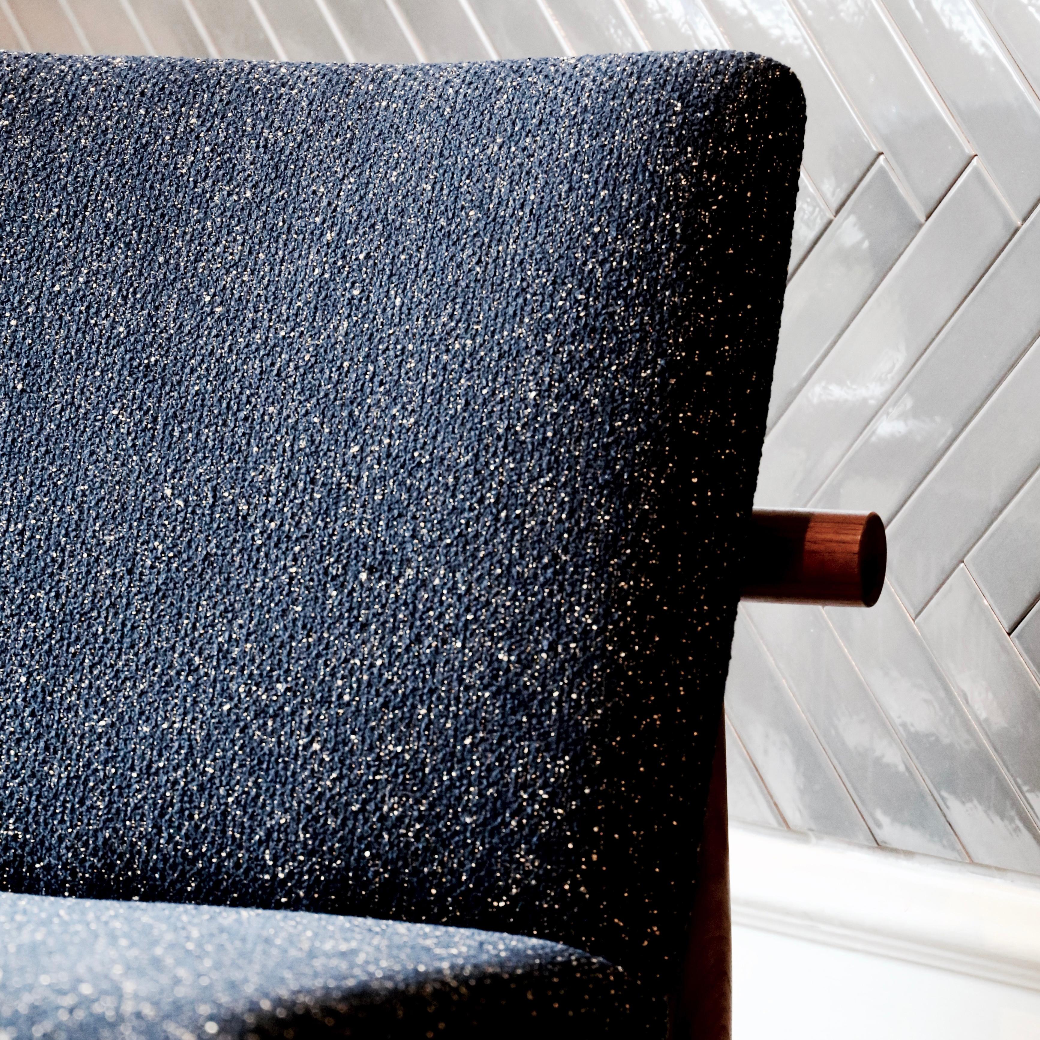 Finn Juhl Japan Series Two-Seaters Sofa, Wood and Raf Simons Fabric 1
