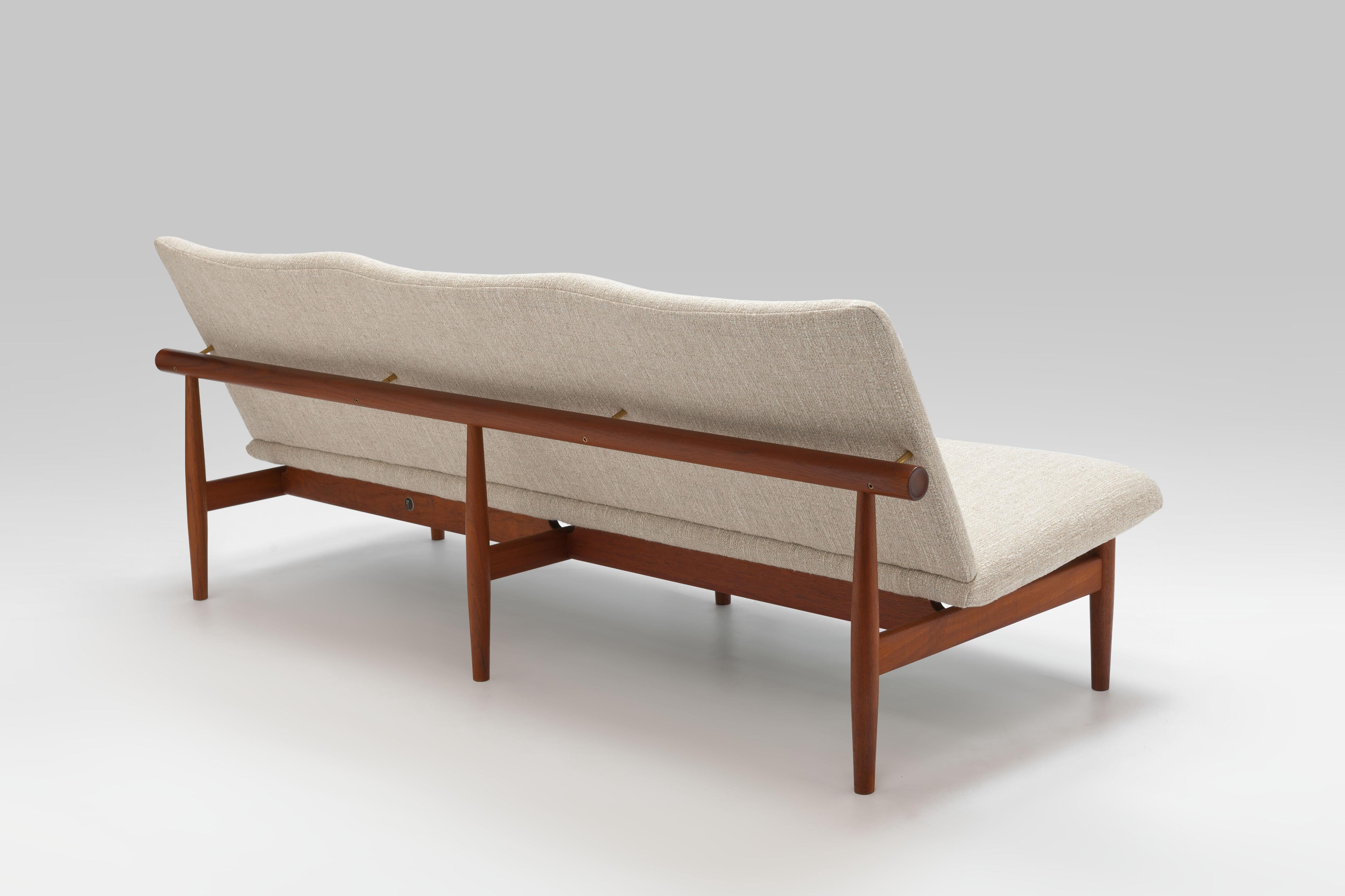 Finn Juhl Japan Sofa by France & Son, All New Premium Upholstery  For Sale 6
