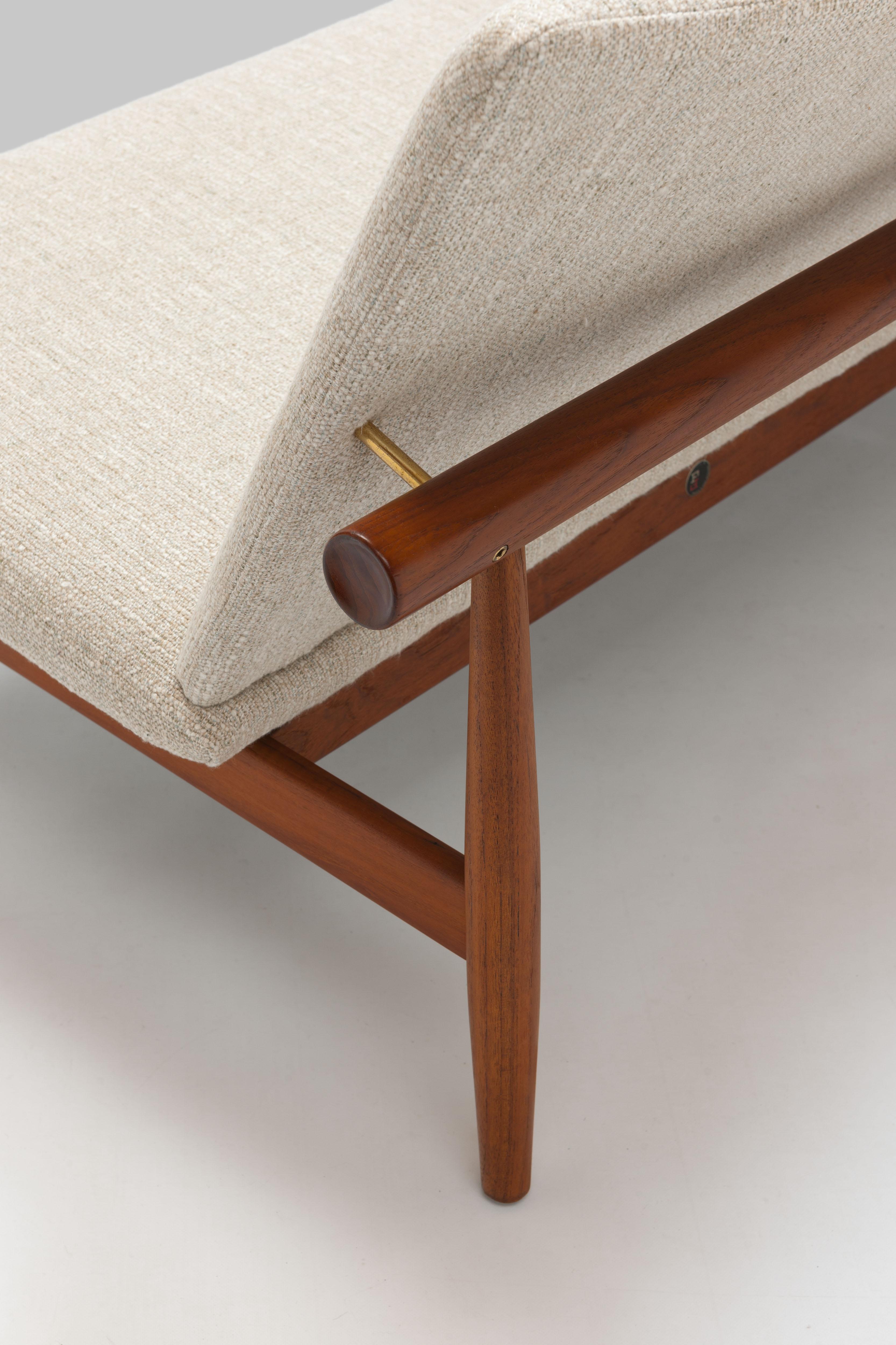 Mid-20th Century Finn Juhl Japan Sofa by France & Son, All New Premium Upholstery  For Sale