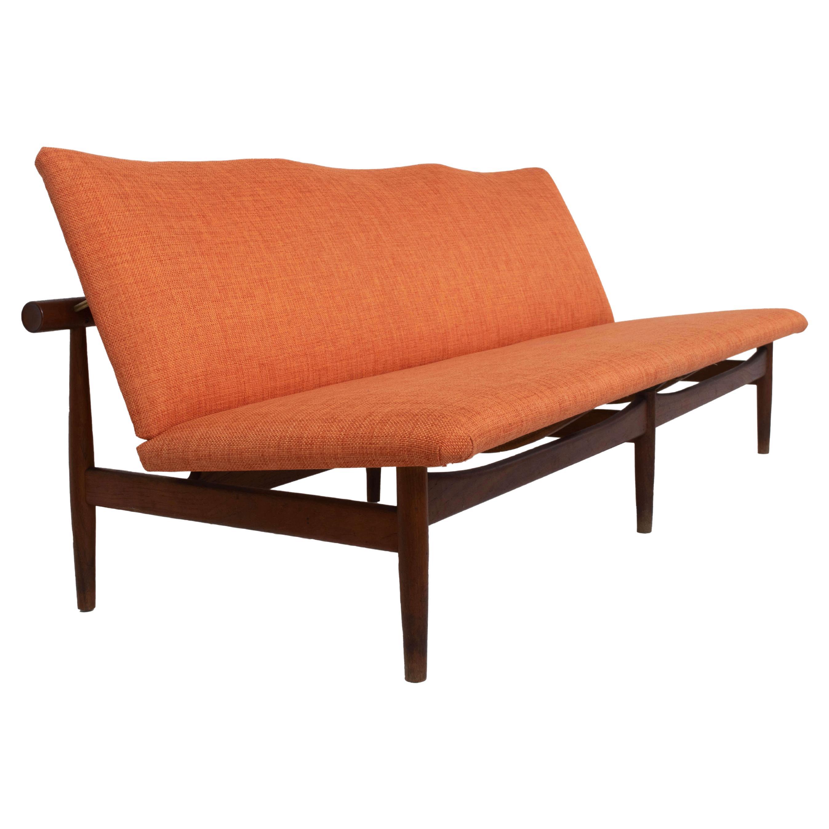 Finn Juhl Japan Sofa Modell 137 aus Teakholz für France & Son, Dänemark 1950er Jahre