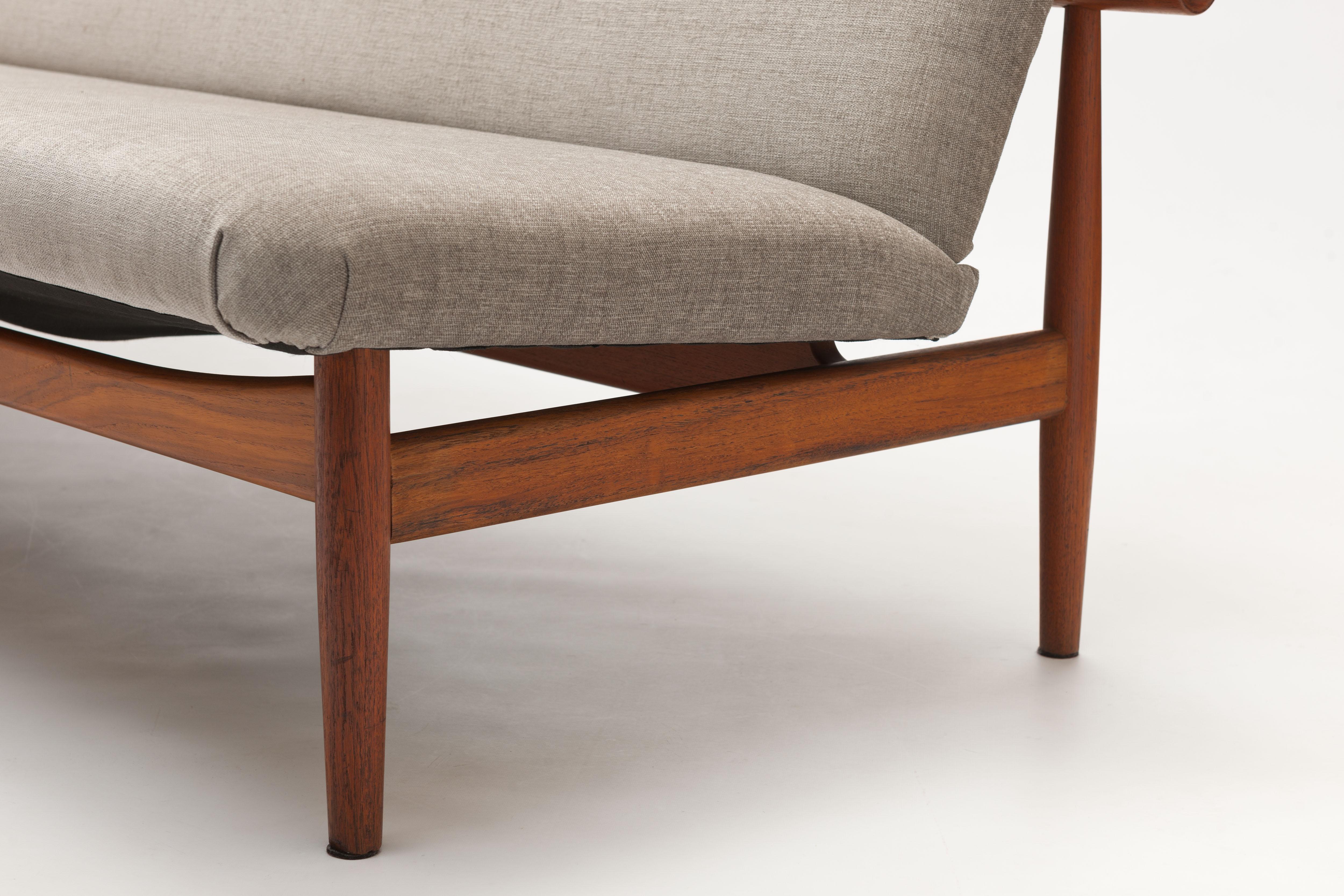 Fabric Finn Juhl 'Japan' Three-Seat Sofa by France & Son, Denmark