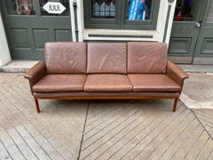 Finn Juhl Jupiter Leather 3-Seat Sofa