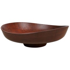 Finn Juhl Large Solid Teak Bowl by Kay Bojesen, 1950