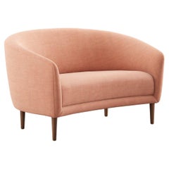 Finn Juhl Little Mother Two-Seat Sofa, Wood and Fabric
