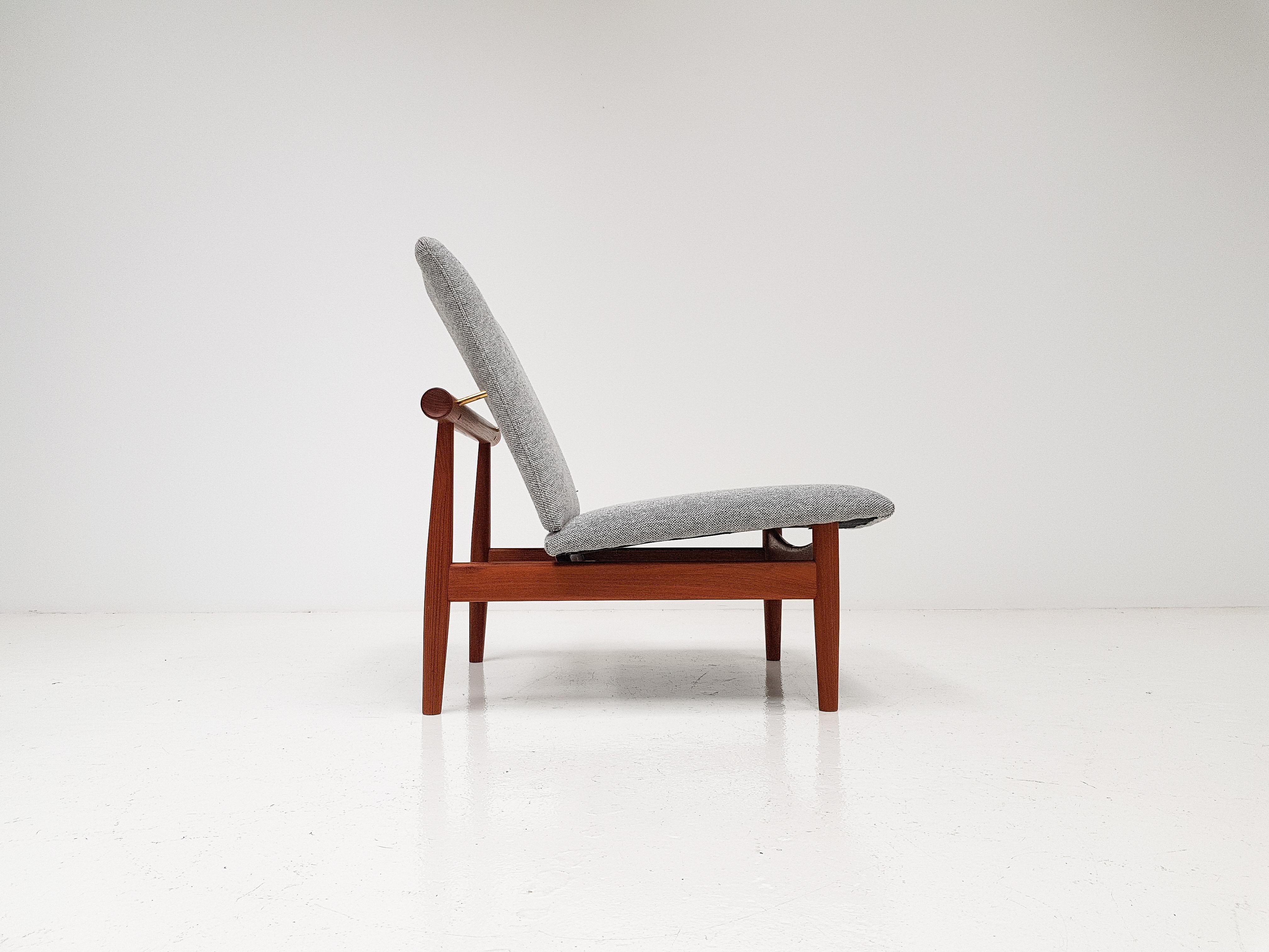 A Model 137 lounge chair by Danish icon Finn Juhl for France and Son, also called the Japan chair as inspiration was taken from the Miyajima water gate in Hatsukaichi, Hiroshima.

A beautiful design which is one of Finn Juhl's most sought