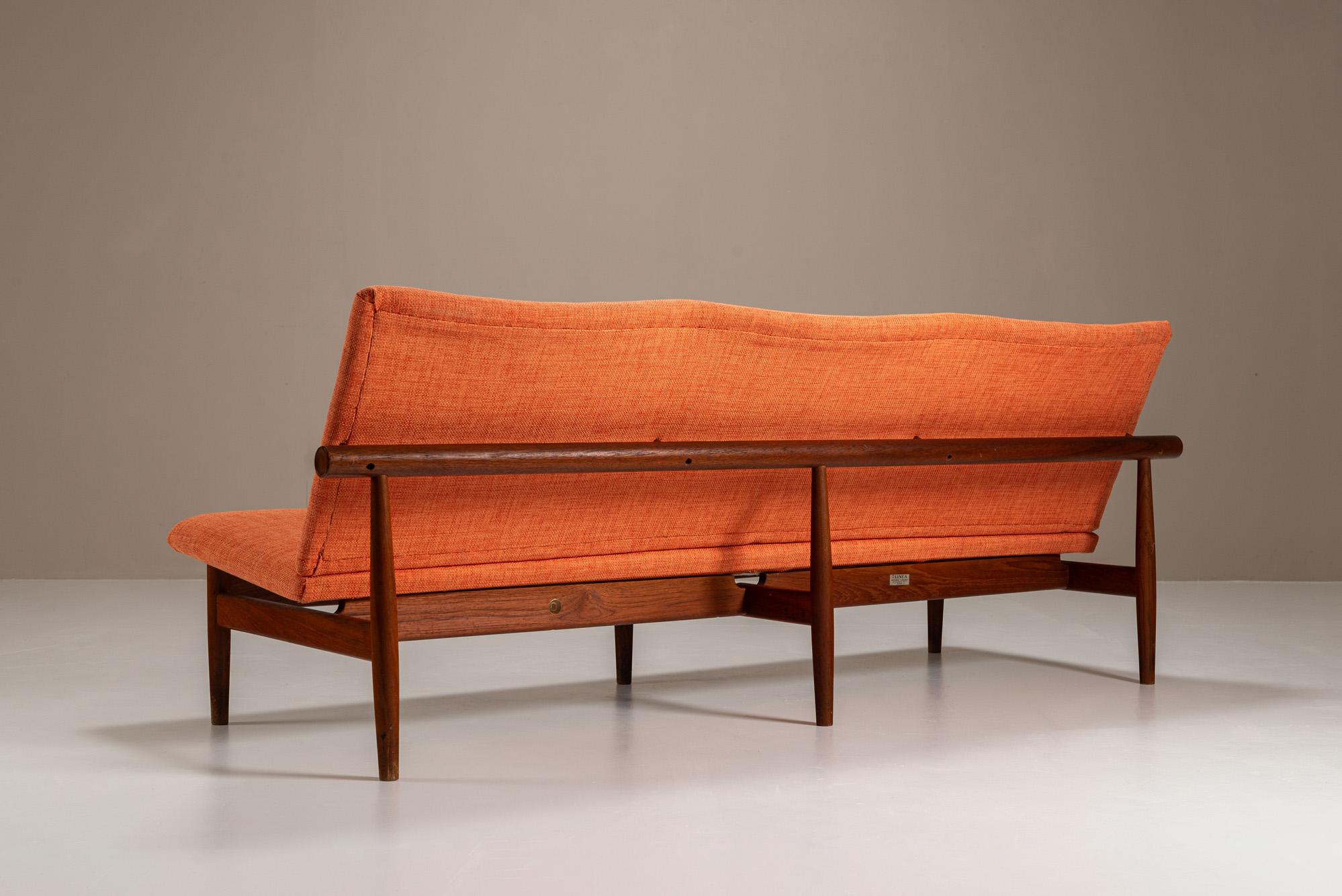 Sofá Finn Juhl Modelo 137 para France & Søn, Dinamarca Años 50 en Bueno estado para la venta en Hellouw, NL