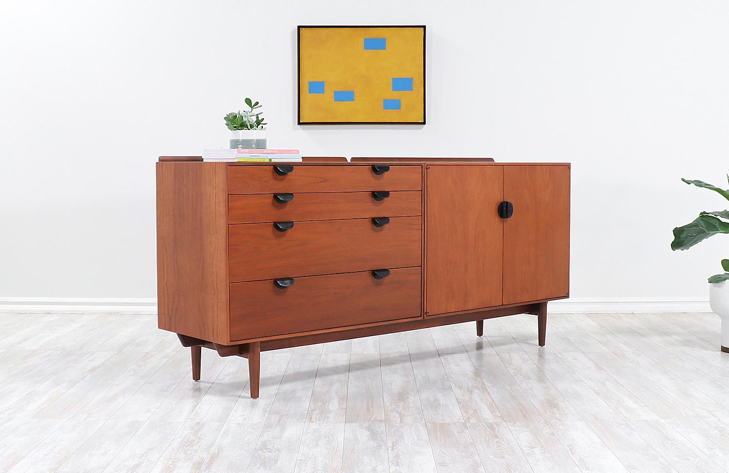 American Finn Juhl Model 23-22 Teak Credenza for Baker Furniture