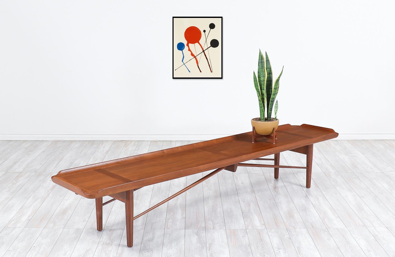 American Finn Juhl Model 406 Coffee Table / Bench for Baker Furniture
