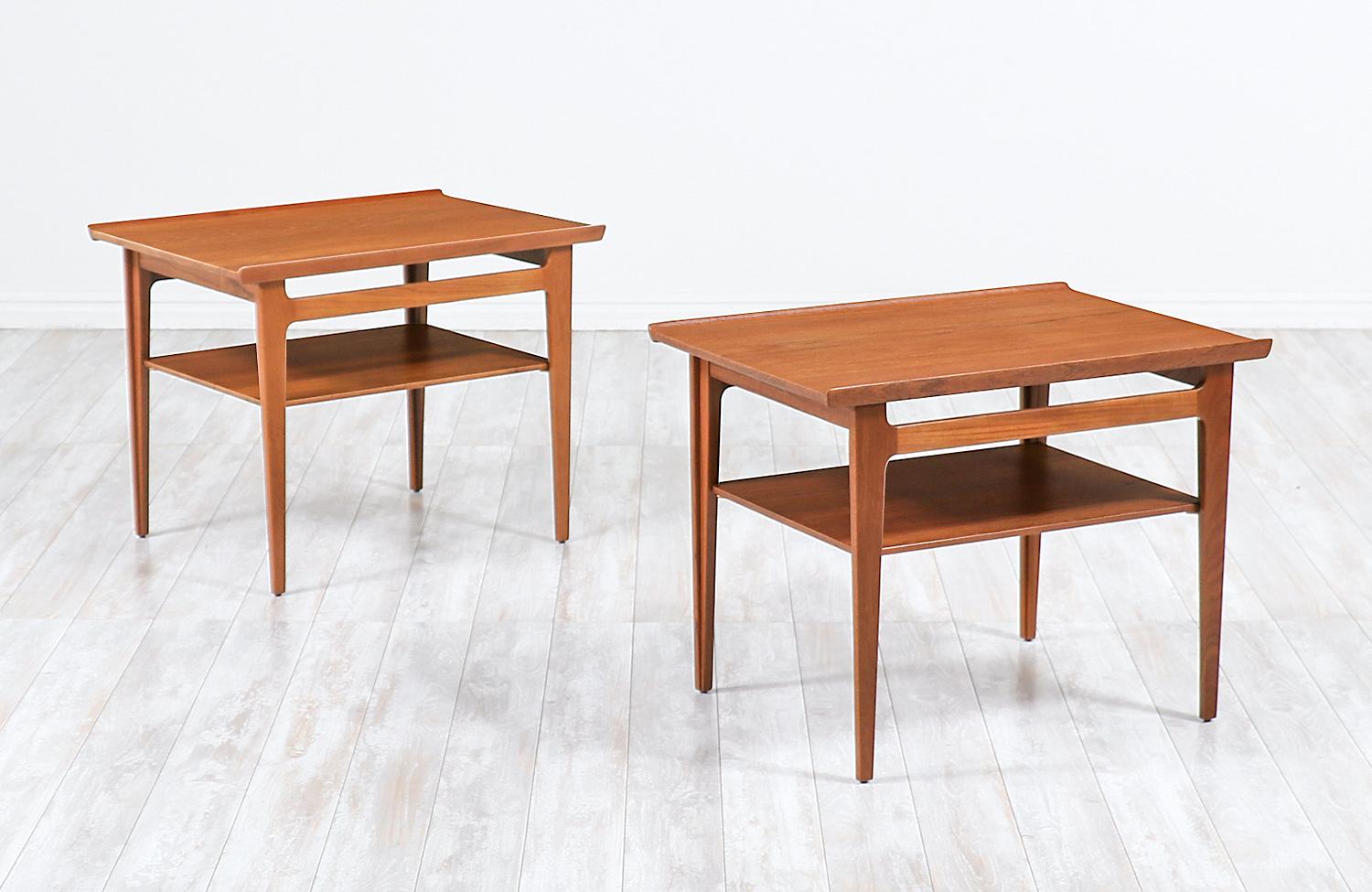 Finn Juhl model-535 teak side tables for France & Søn.