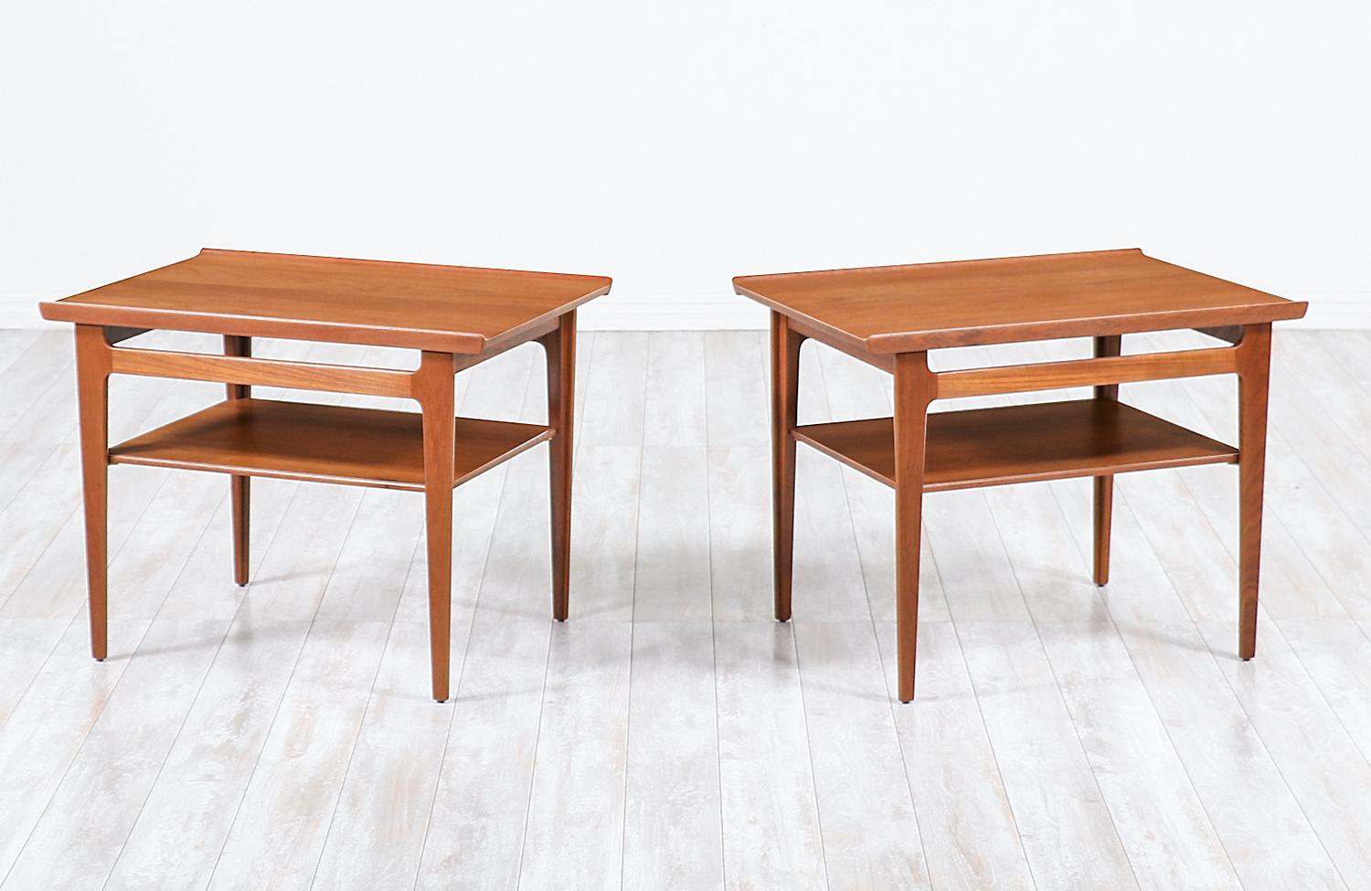 Mid-Century Modern Finn Juhl Model-535 Teak Side Tables for France & Søn