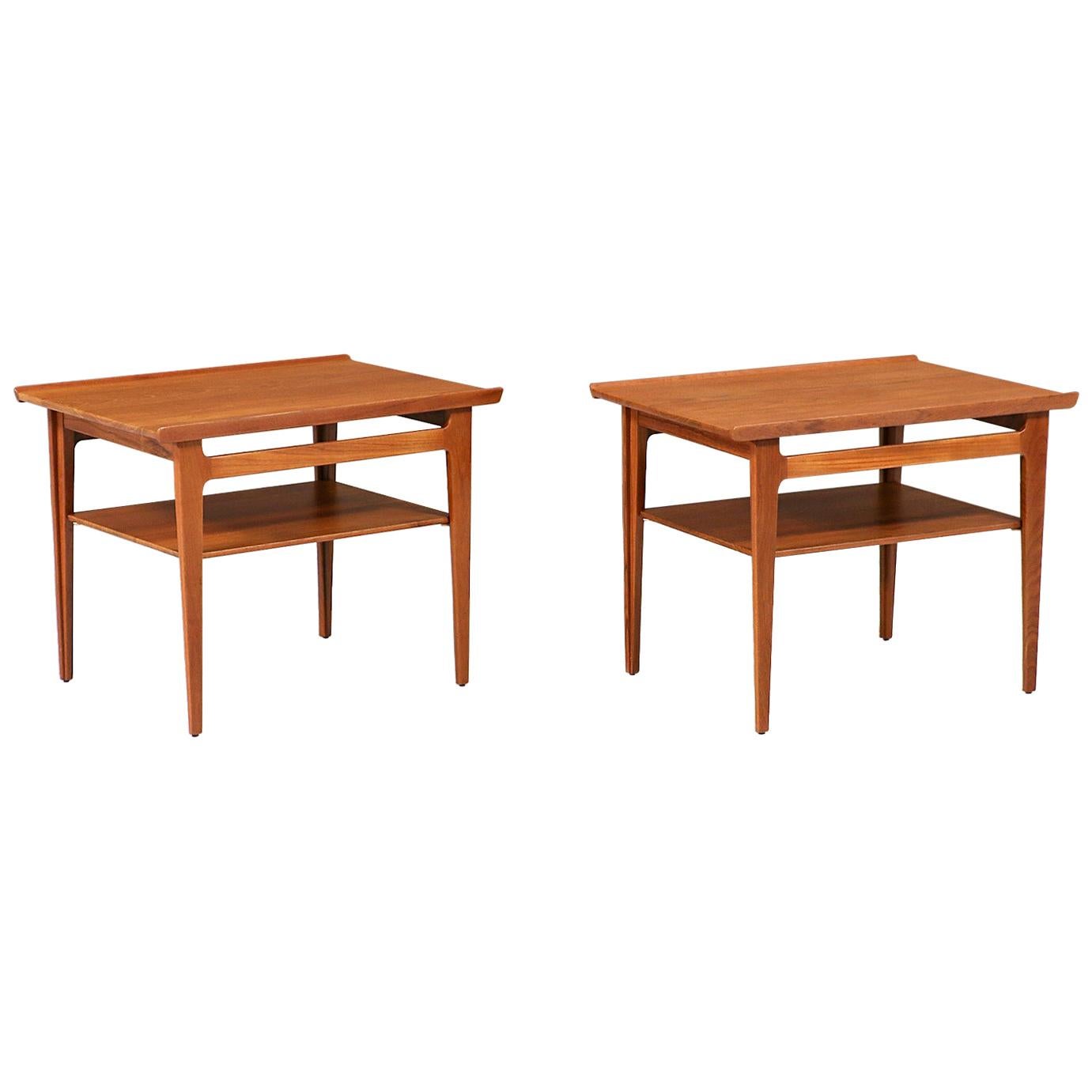 Finn Juhl Model-535 Teak Side Tables for France & Søn