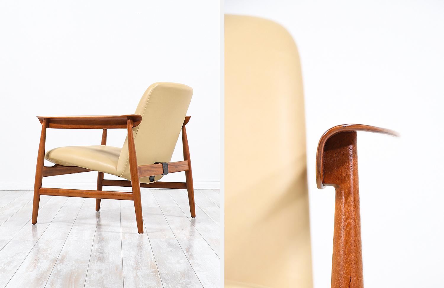 Expertly Restored - Finn Juhl Model BO-118 Teak Lounge Chair for Bovirke For Sale 2