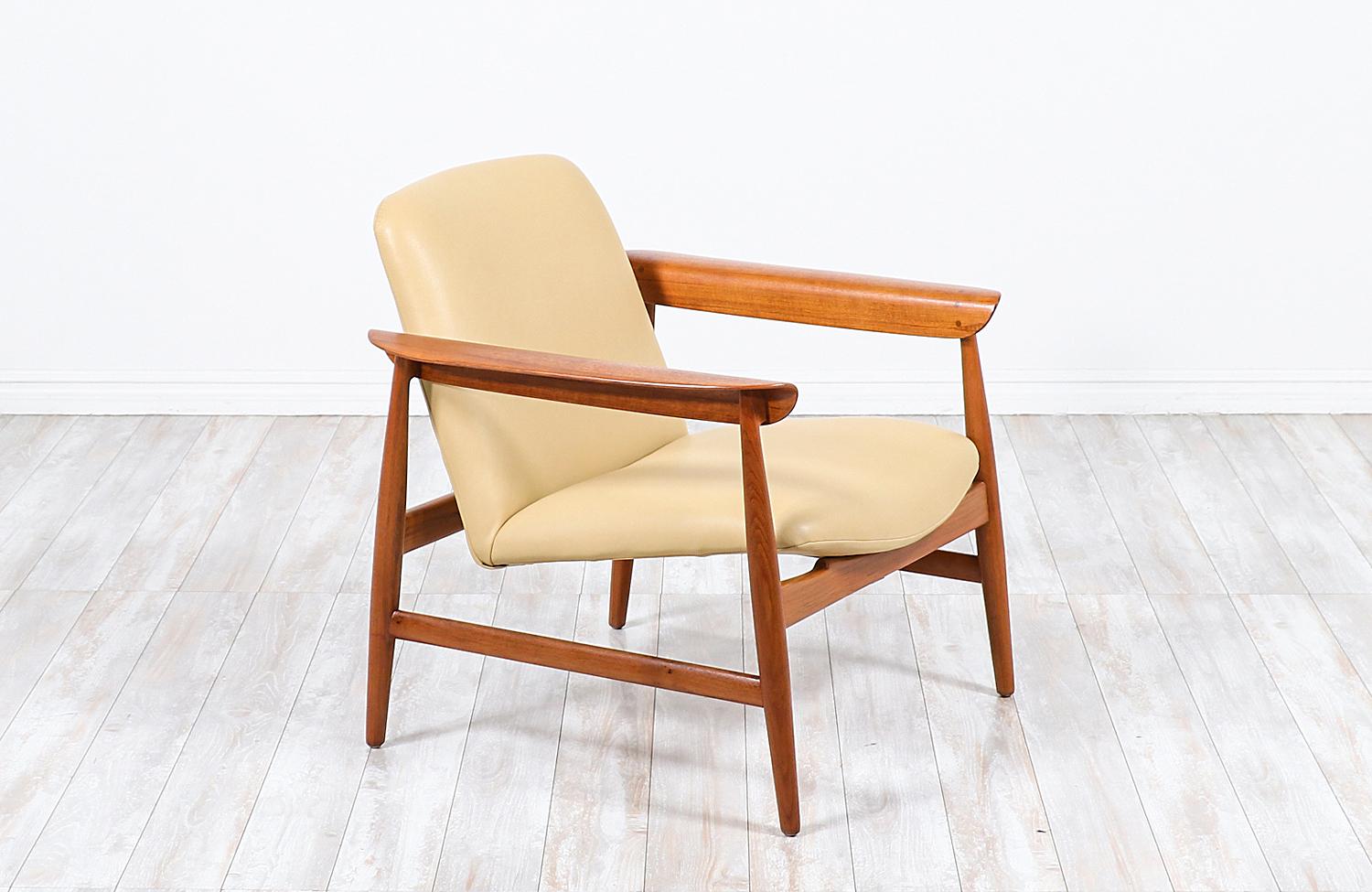 Finn Juhl model BO-118 teak lounge chair for Bovirke.

________________________________________

Transforming a piece of Mid-Century Modern furniture is like bringing history back to life, and we take this journey with passion and precision. With