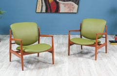 Finn Juhl Model FD-136 Lounge Chairs for France & Daverkosen