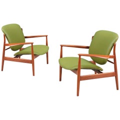 Finn Juhl Model FD-136 Lounge Chairs for France & Daverkosen