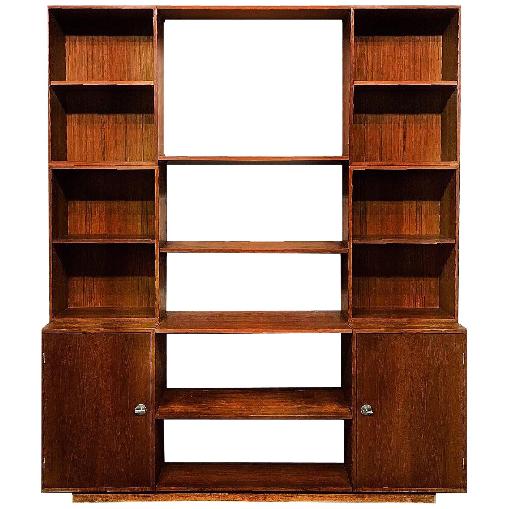 Finn Juhl Modular Teak ‘Cresco’ Shelving France & Sons Danish Modern Wall Unit