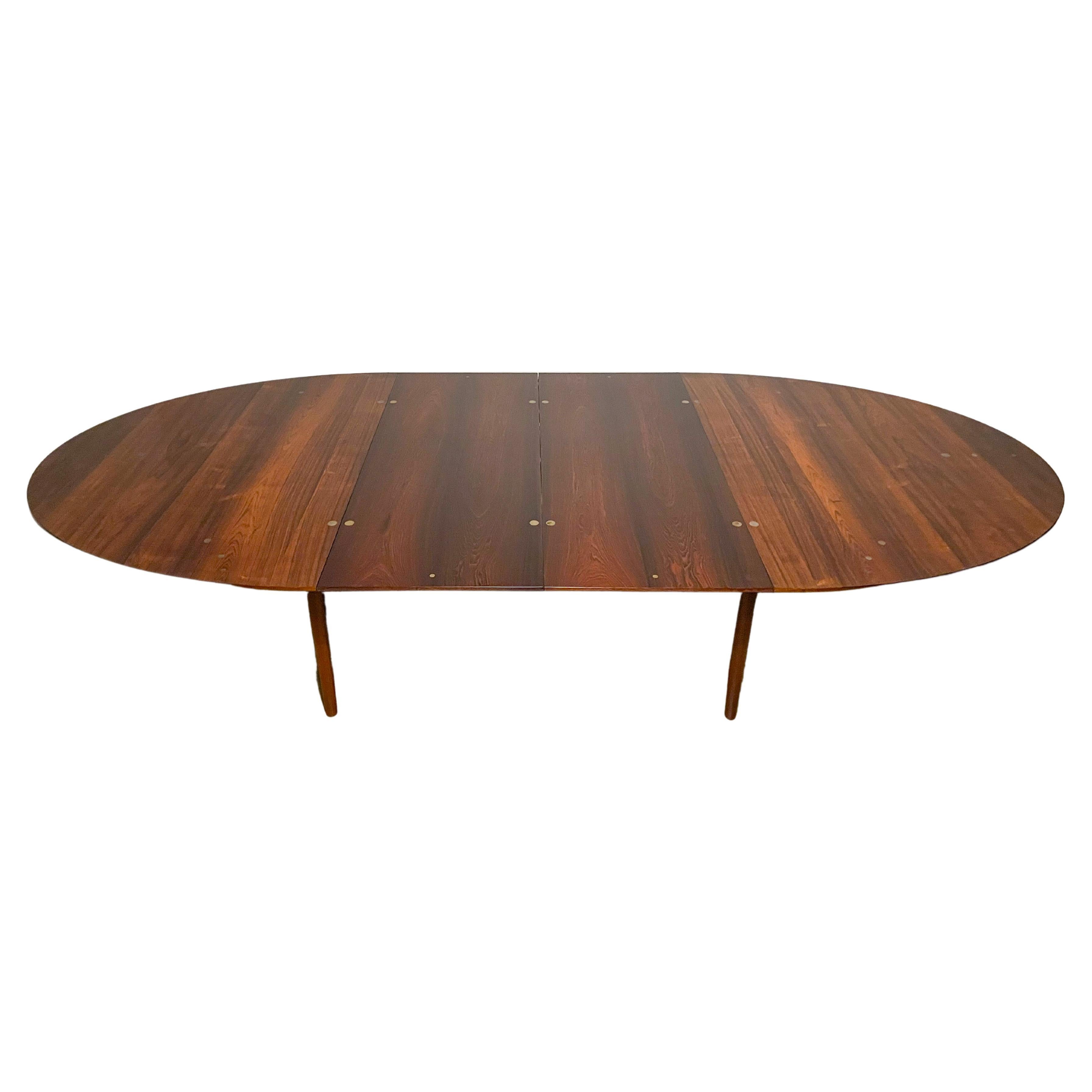 Finn Juhl Niels Vodder Judas Table in Rosewood and Silver