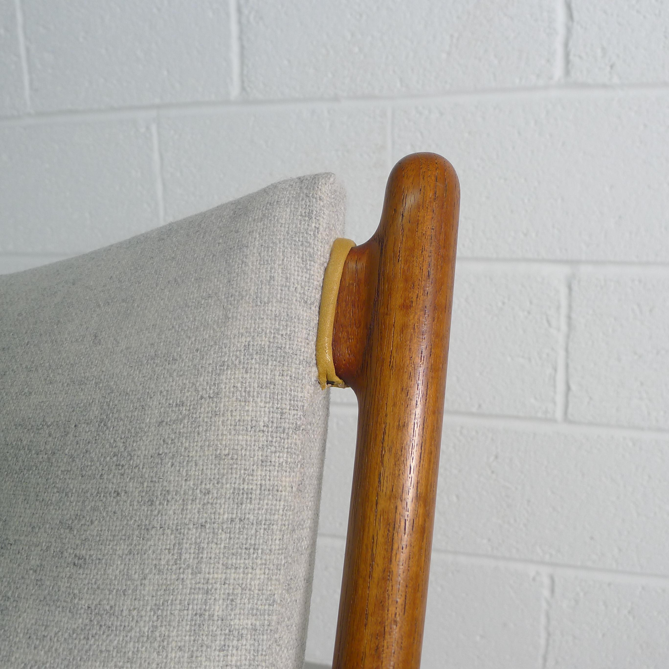 Mid-Century Modern Finn Juhl NV-45 Sofa in Teak, 1950s Niels Vodder Made and Stamped, Denmark