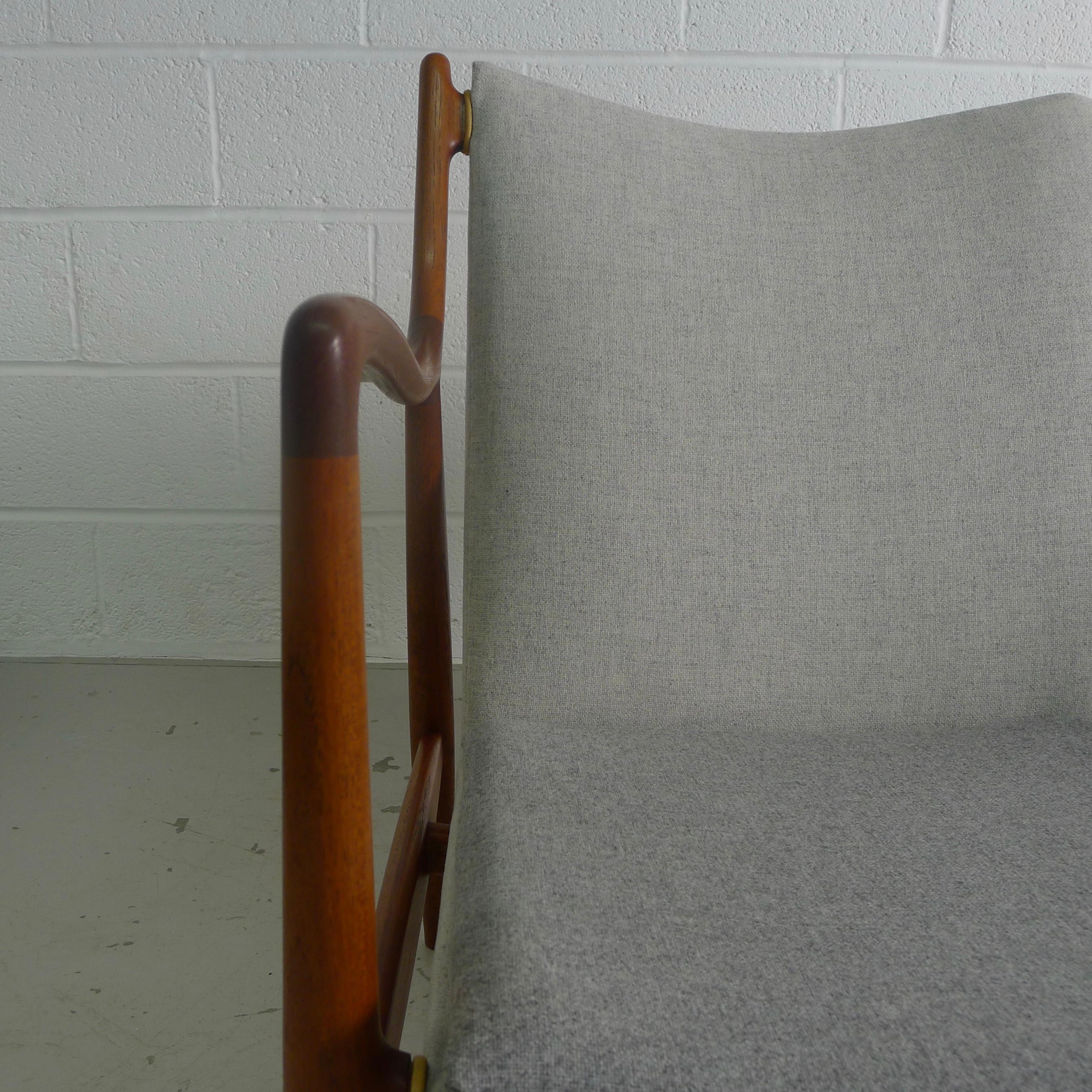 Danish Finn Juhl NV-45 Sofa in Teak, 1950s Niels Vodder Made and Stamped, Denmark
