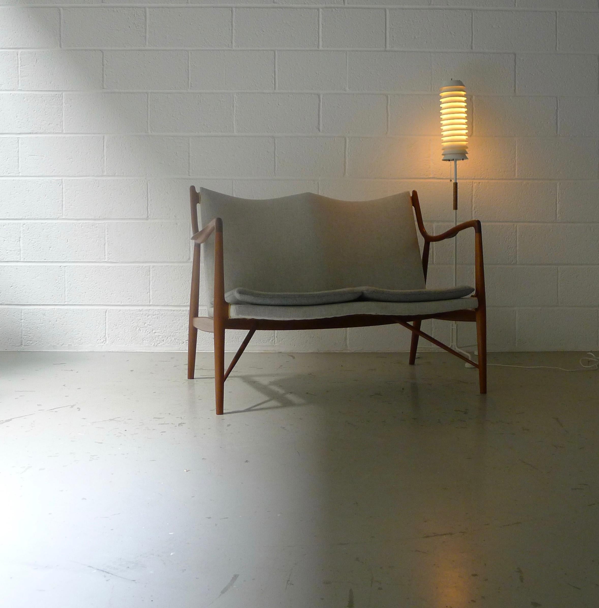 Finn Juhl NV-45 Sofa in Teak, 1950s Niels Vodder Made and Stamped, Denmark 2
