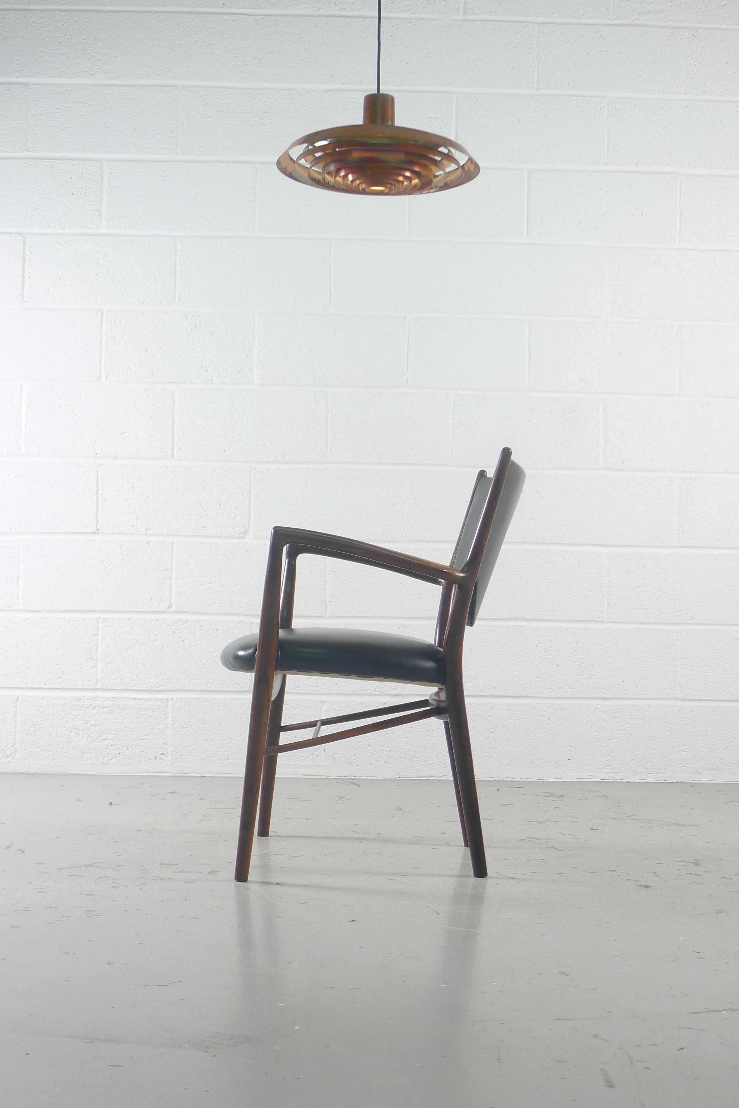 Finn Juhl NV-46 Armchair in Brazilian Rosewood, Niels Vodder Stamped by Maker 2