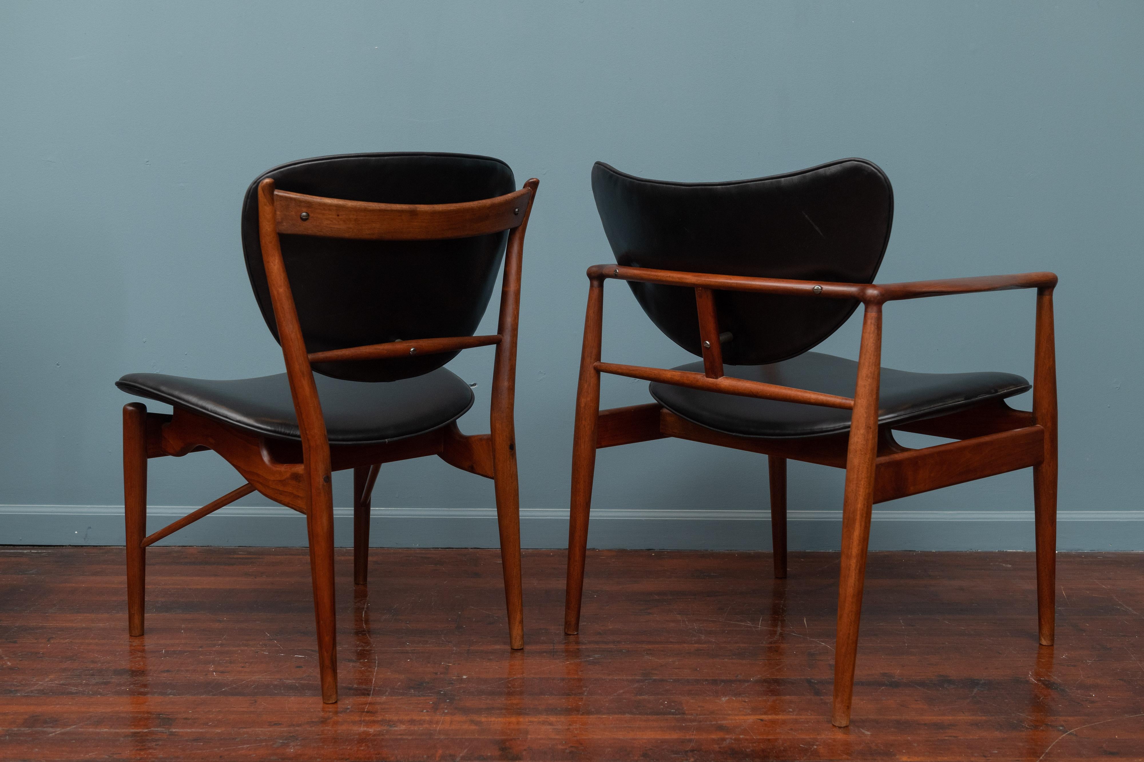 Mid-20th Century Finn Juhl NV-51 Dining Chairs for Baker
