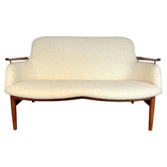 Vintage Finn Juhl NV-53  Settee by Niels Vodder, Circa 1950's