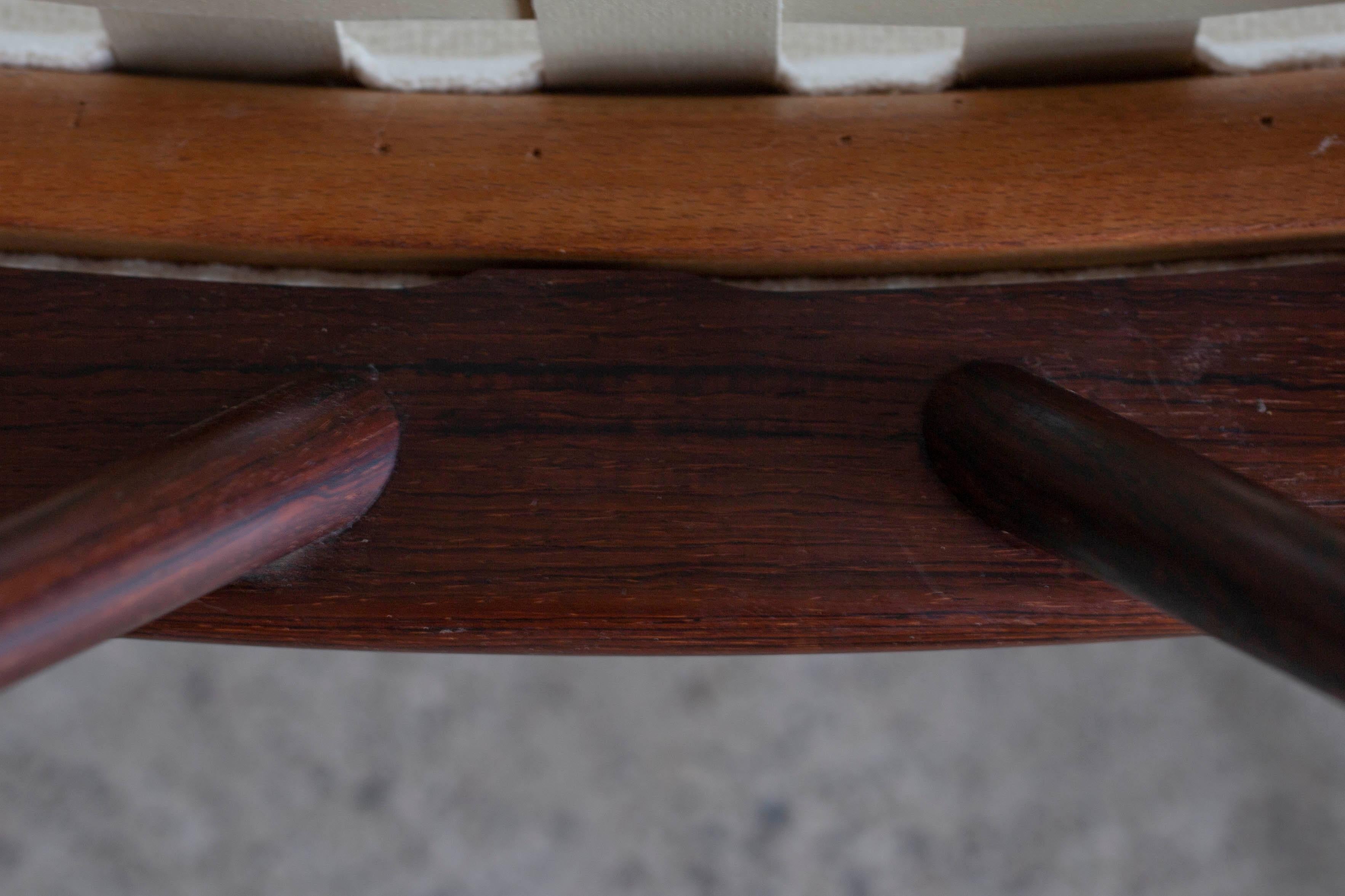 Scandinavian Modern Finn Juhl NV45 chair in Rosewood for Niels Vodder, 1945