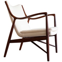 Finn Juhl NV45 chair in Rosewood for Niels Vodder, 1945