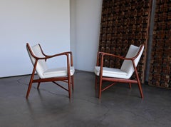 Finn Juhl NV45 Lounge Chairs for Niels Vodder, 1945