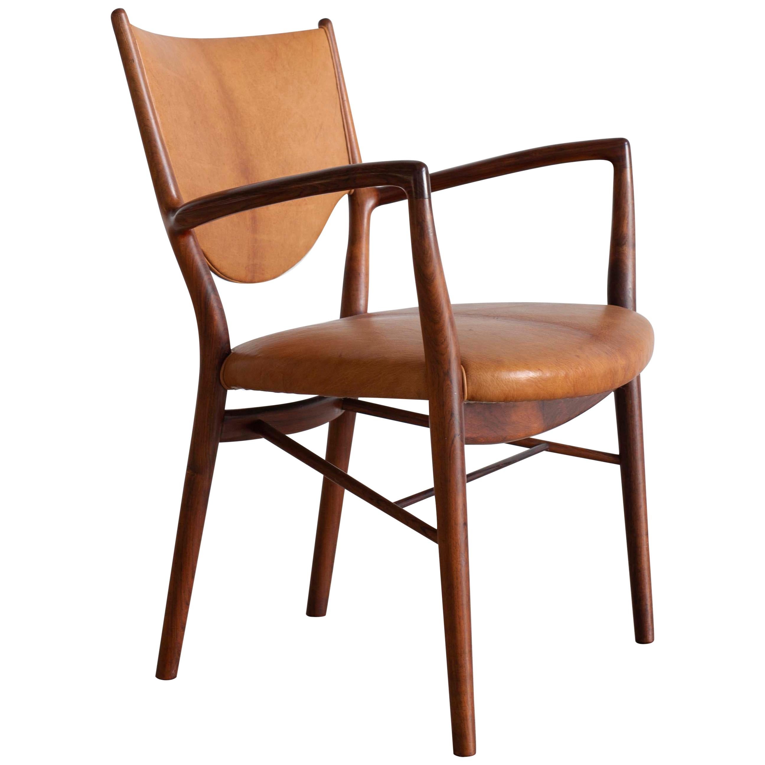 Finn Juhl NV46 Chair in Rosewood for Niels Vodder For Sale