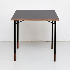 Finn Juhl Nyhavn Desk, Black Lino & Steel, Modern Design, Denmark Available Now