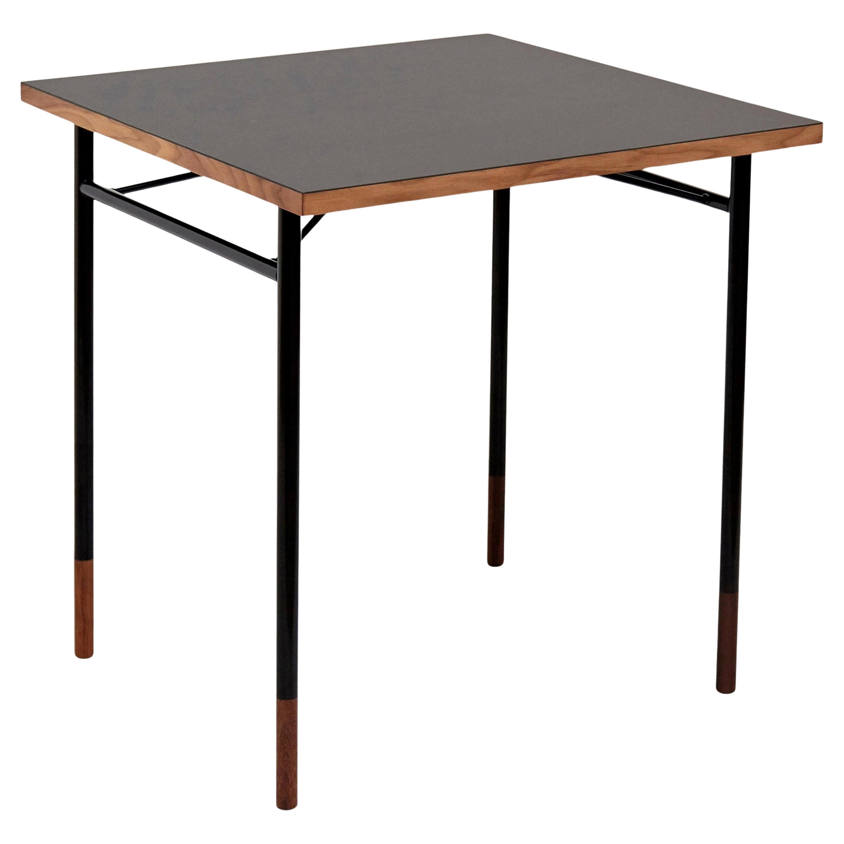 Finn Juhl Nyhavn Desk, Black Lino & Steel, Modern Design, Denmark Available Now