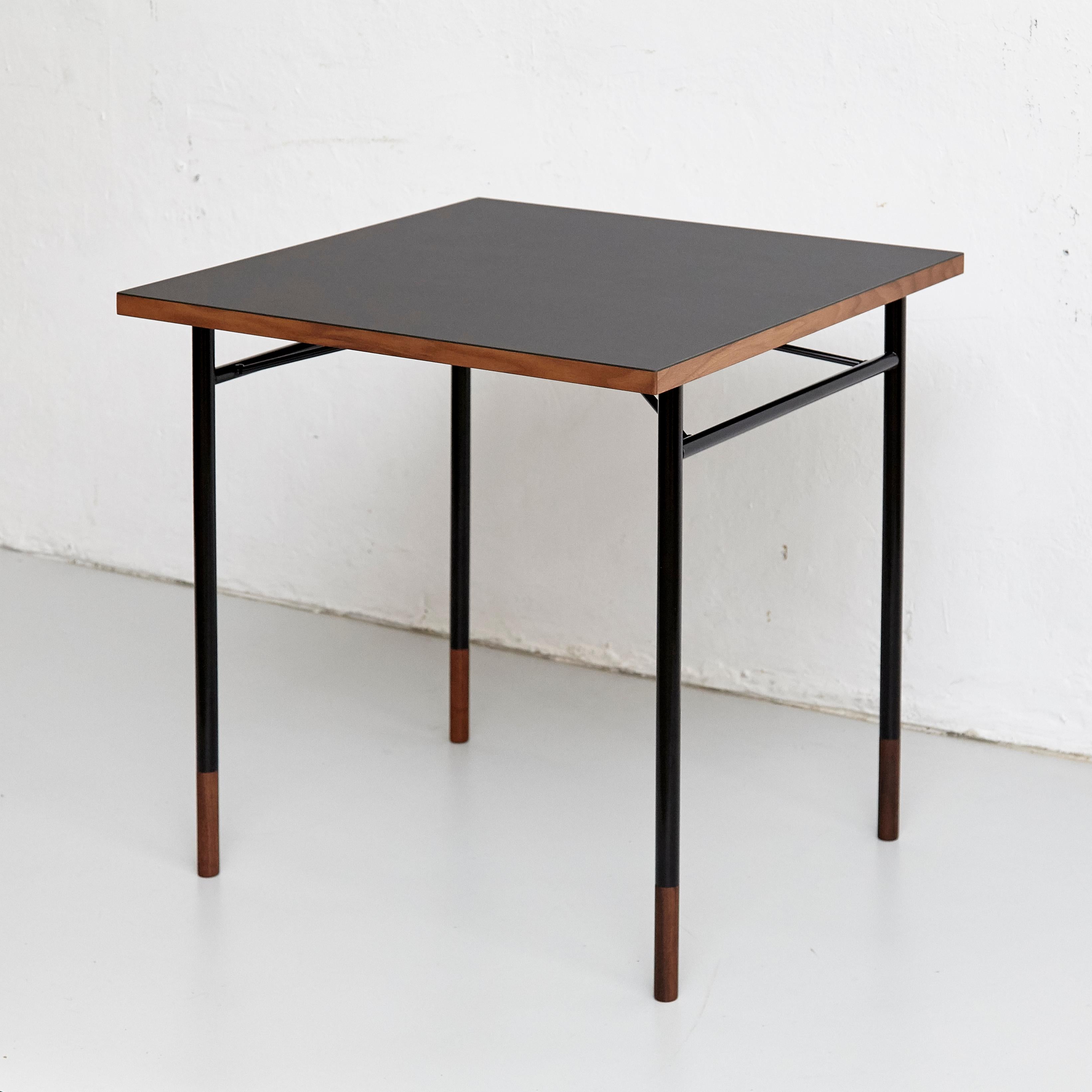 Danish Finn Juhl Nyhavn Desk Wood Black Lino For Sale