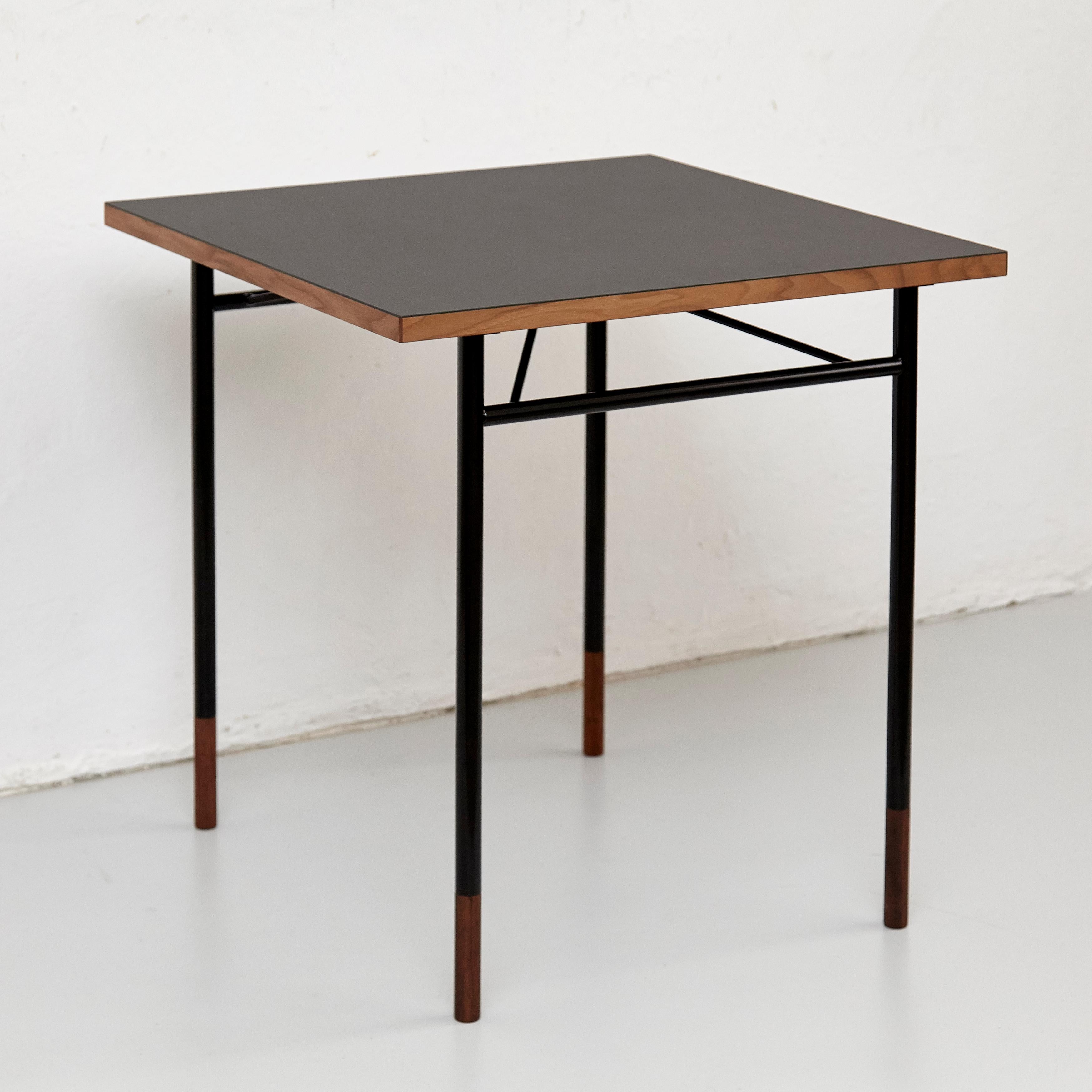 Steel Finn Juhl Nyhavn Desk Wood Black Lino For Sale