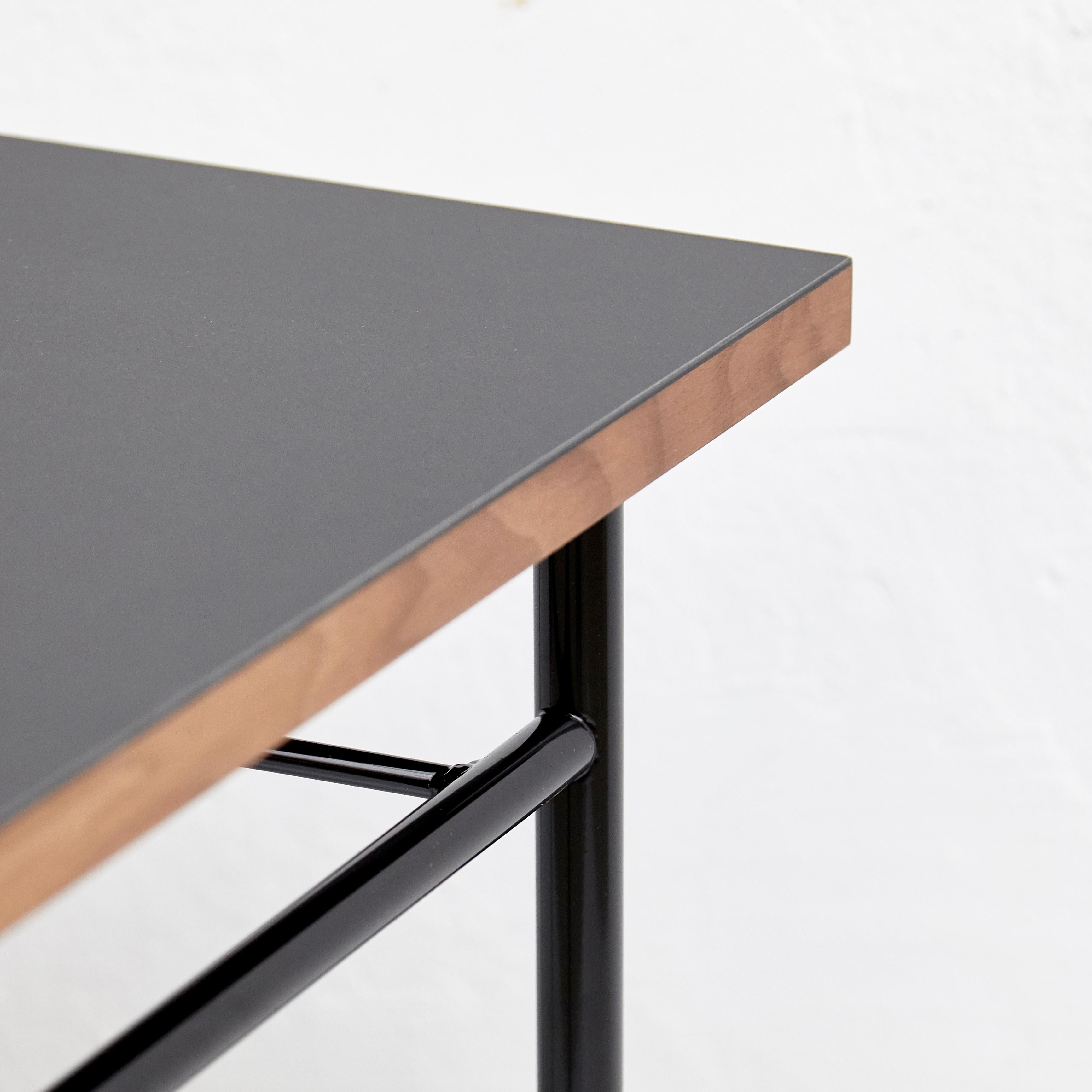 Finn Juhl Nyhavn Desk Wood Black Lino For Sale 1