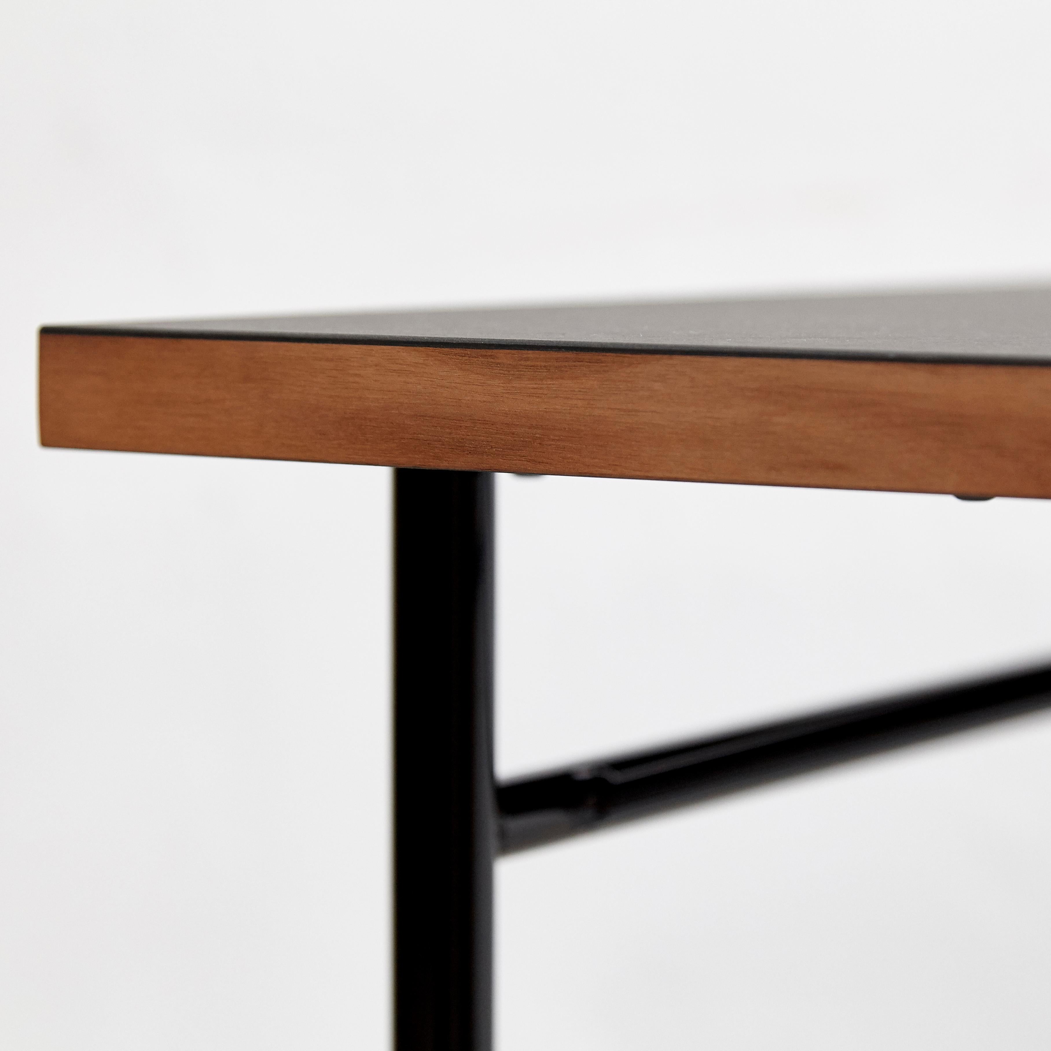 Finn Juhl Nyhavn Desk Wood Black Lino For Sale 2