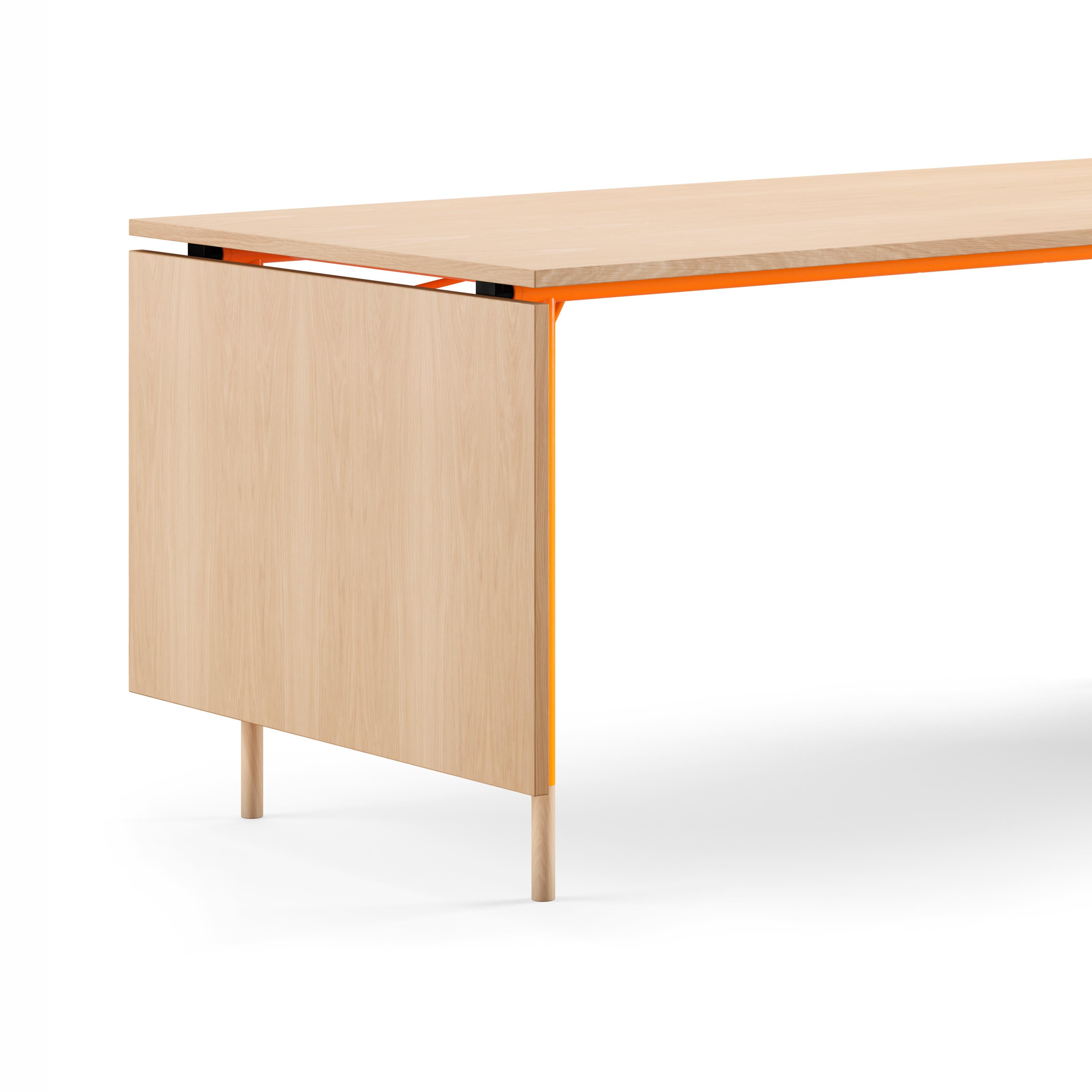 Finn Juhl Nyhavn Dining Table with Two Drop Leaves, Lino and Wood In New Condition In Barcelona, Barcelona