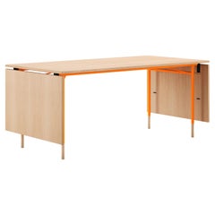 Finn Juhl Nyhavn Dining Table with Two Drop Leaves, Lino and Wood