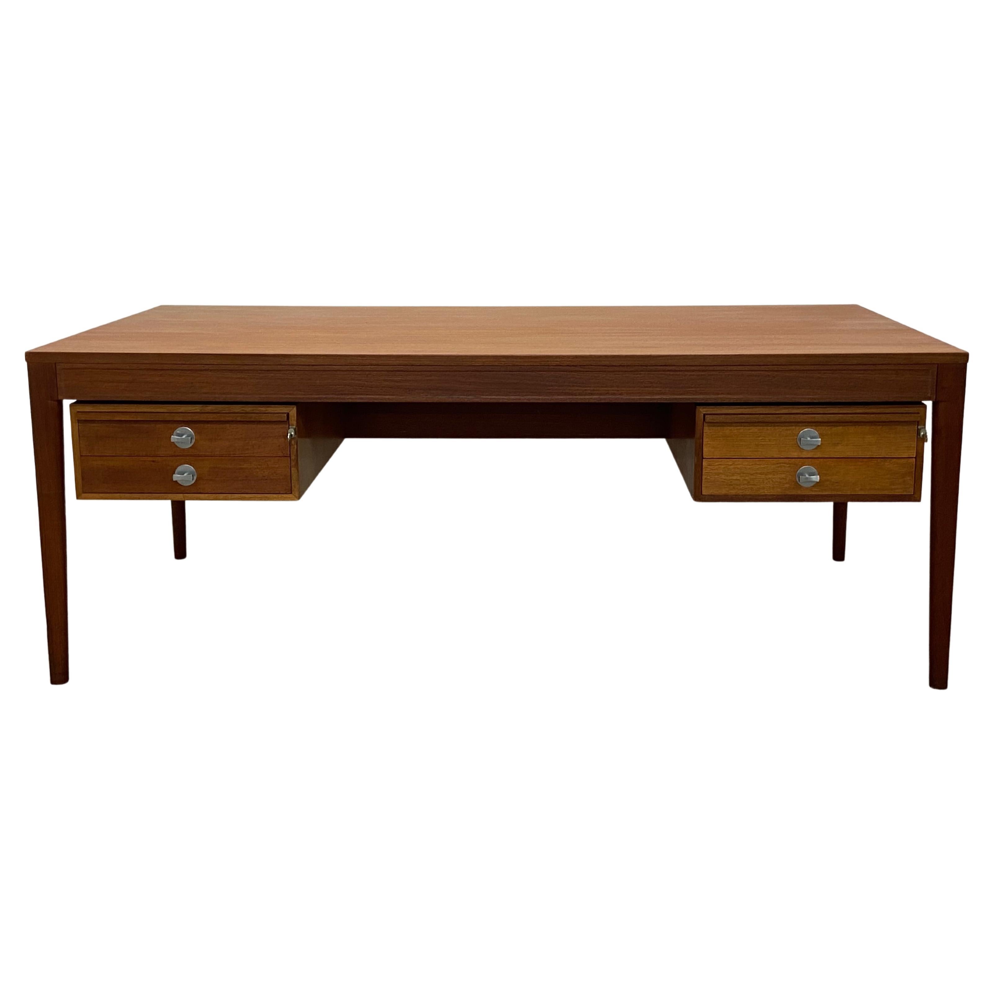 Finn Juhl Office Set 1x Teak Diplomat desk and 1x Teak sideboard by France & Søn