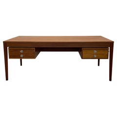 Finn Juhl Office Set 1x Teak Diplomat desk and 1x Teak sideboard by France & Søn