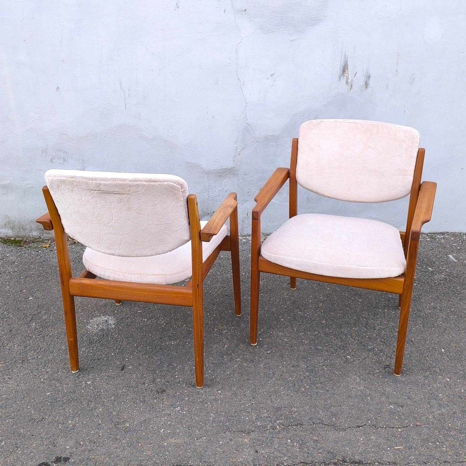 Finn Juhl Paar Sessel 196 Diplomat für France & Søn, 1960er Jahre im Angebot 4