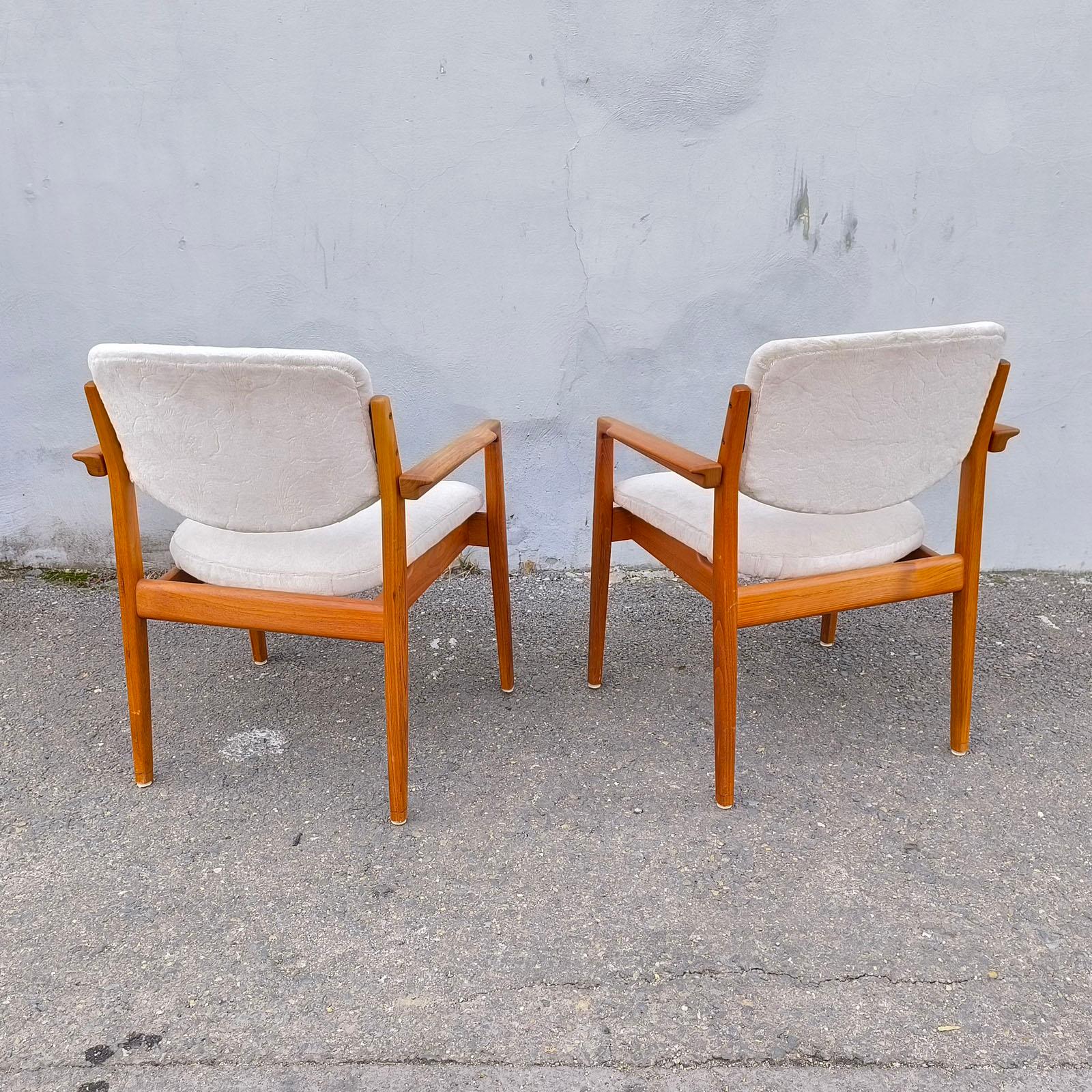 Finn Juhl Paar Sessel 196 Diplomat für France & Søn, 1960er Jahre im Angebot 1
