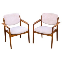 Finn Juhl Pair Armchairs 196 Diplomat for France and Søn, 1960s