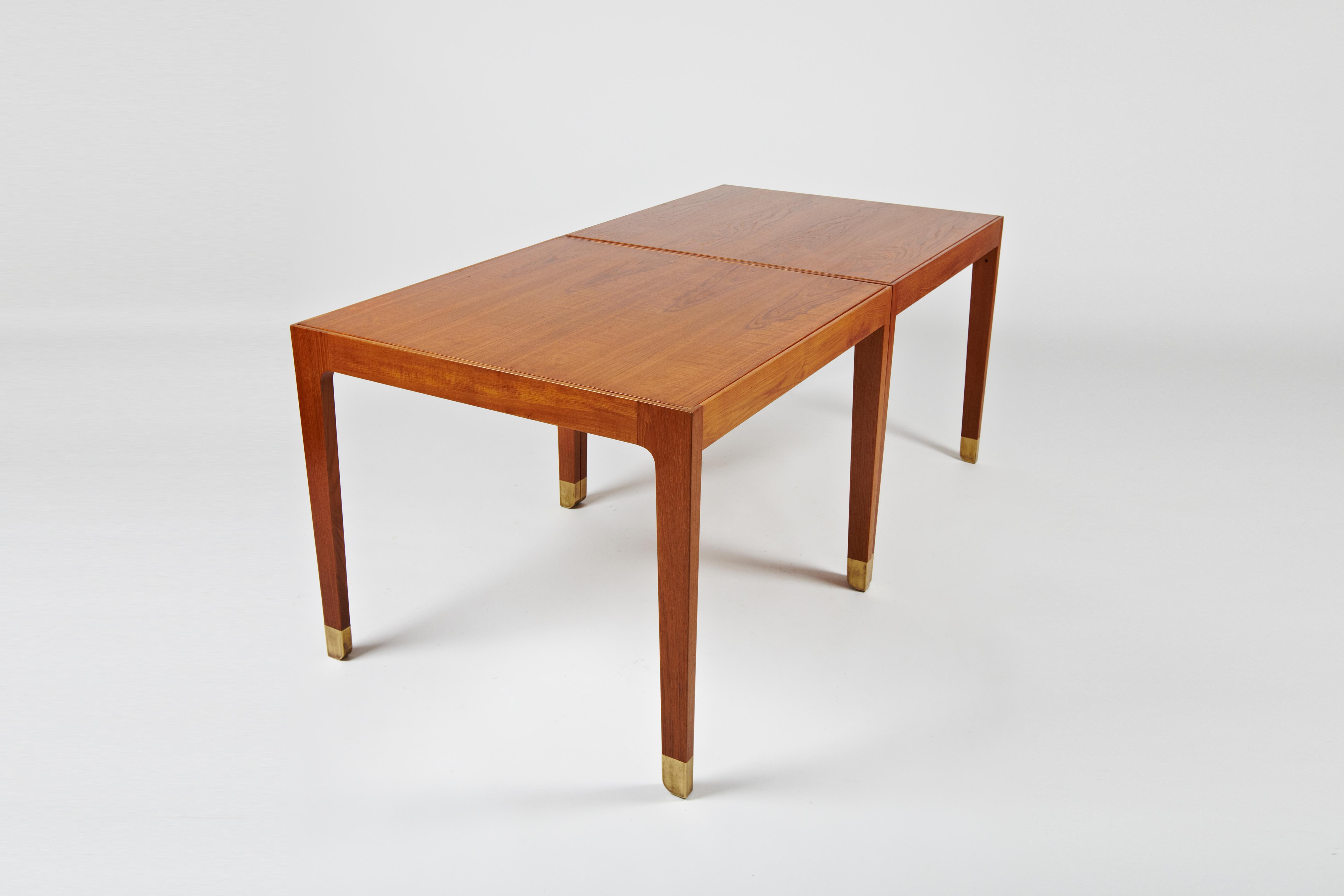 Scandinavian Modern Finn Juhl: Pair of exhibition tables made 1947 - for dining or cards For Sale