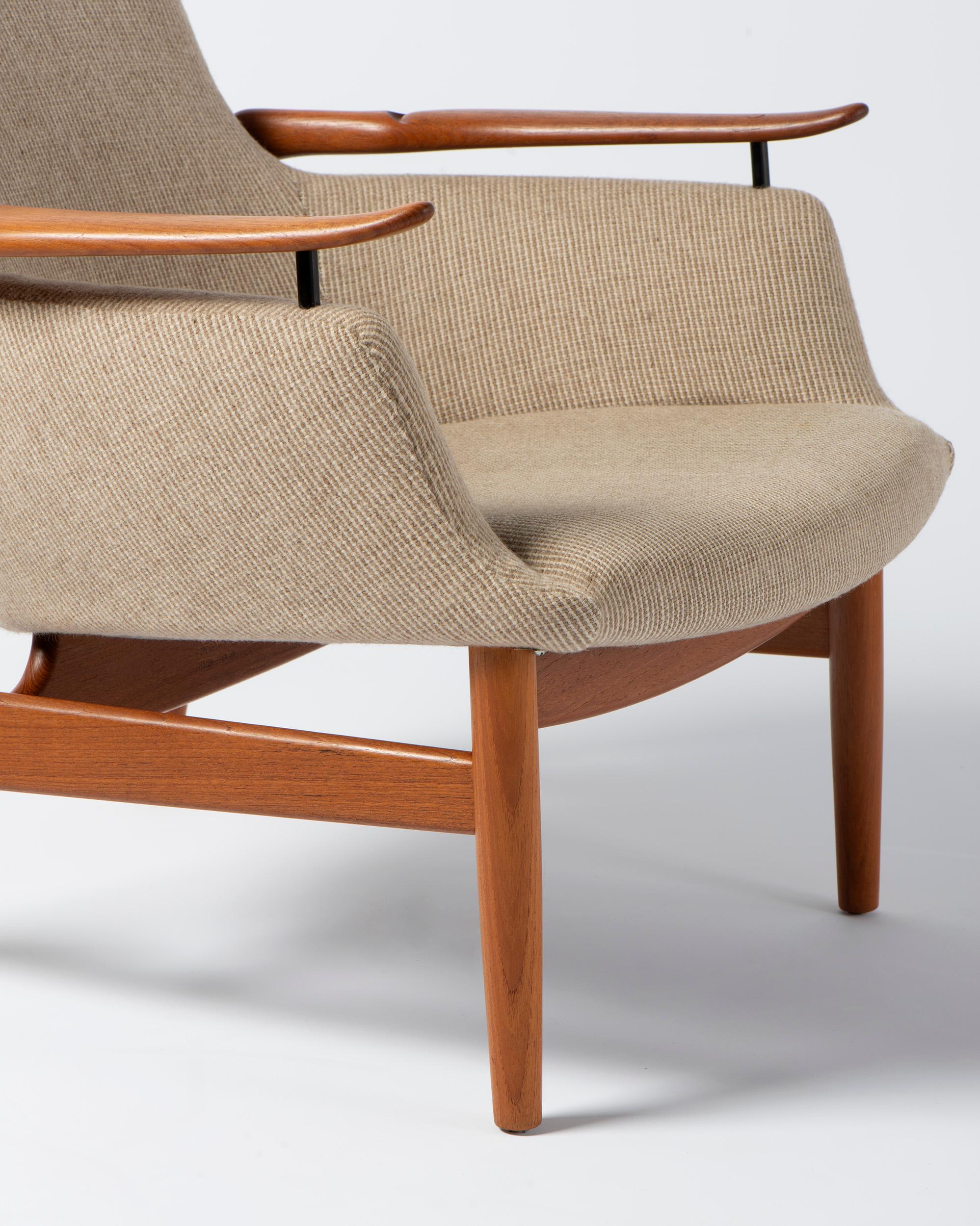 Paire de chaises NV-53 originales de Finn Juhl, c1950s en vente 3