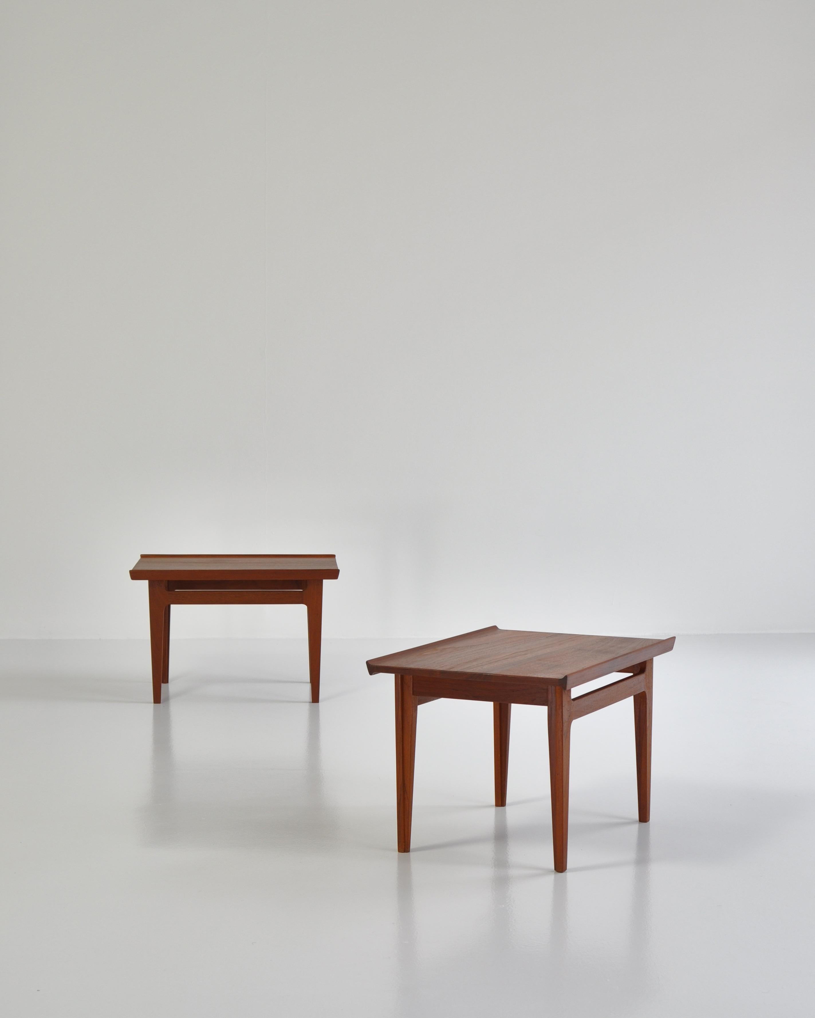 Finn Juhl Pair of Side Tables in Solid Teakwood by France & Son, 1959 3