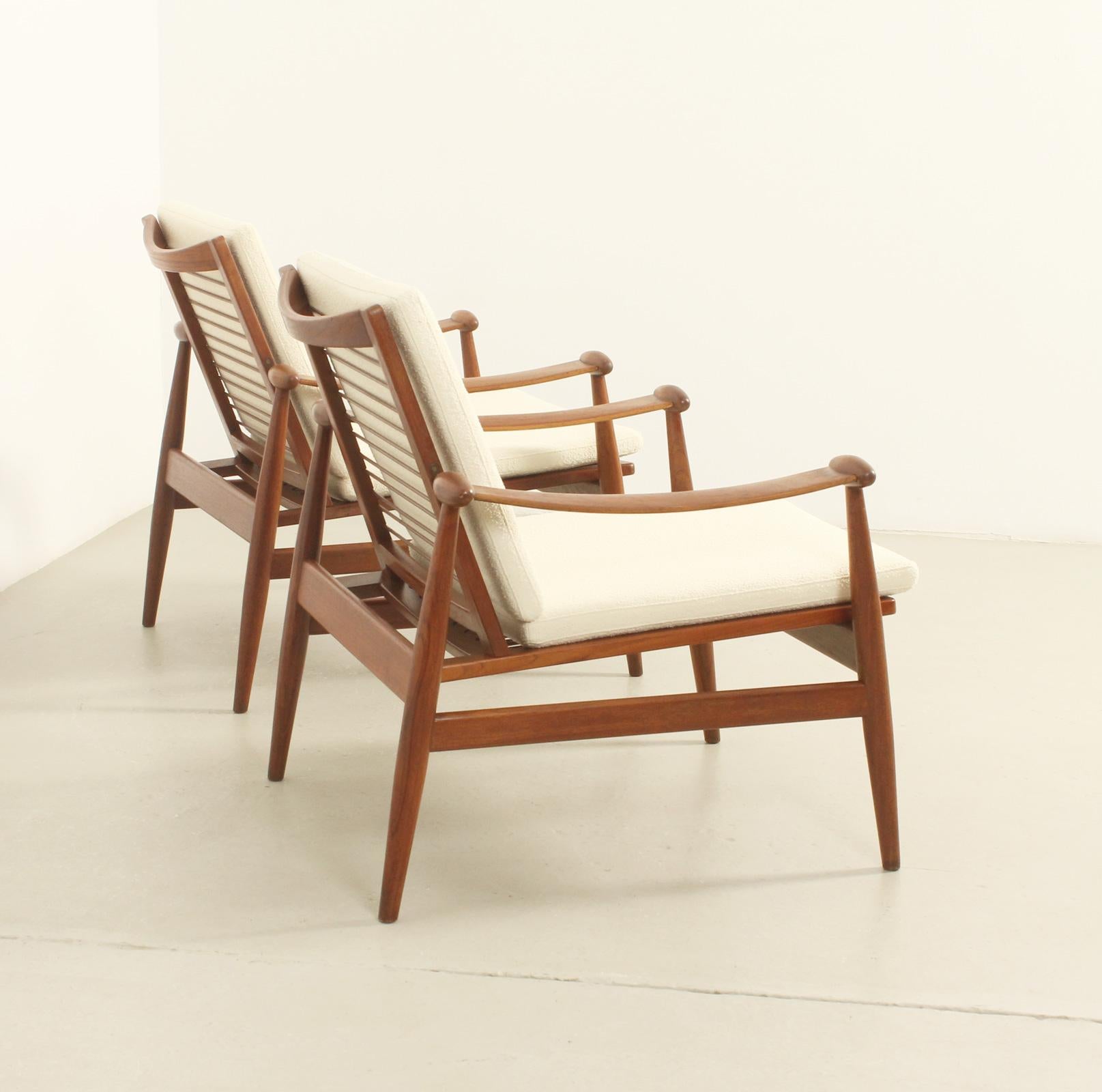 Paire de chaises Spade de Finn Juhl pour France & Søn, Danemark, années 1960 en vente 8