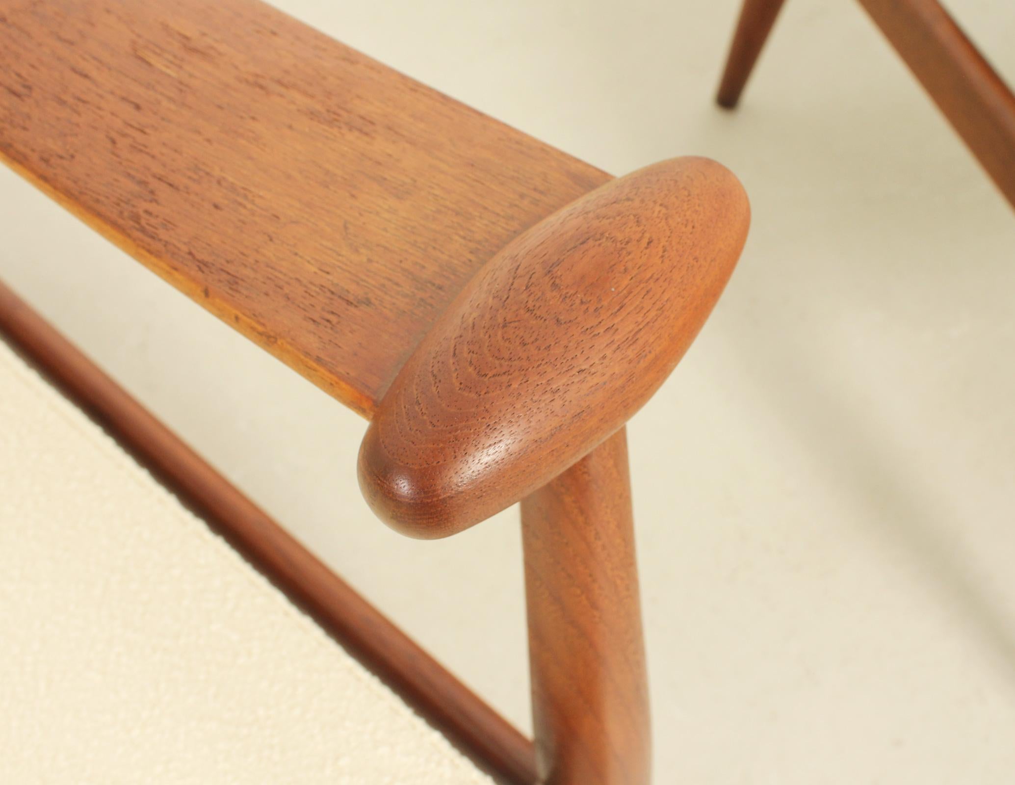 Tissu Paire de chaises Spade de Finn Juhl pour France & Søn, Danemark, années 1960 en vente
