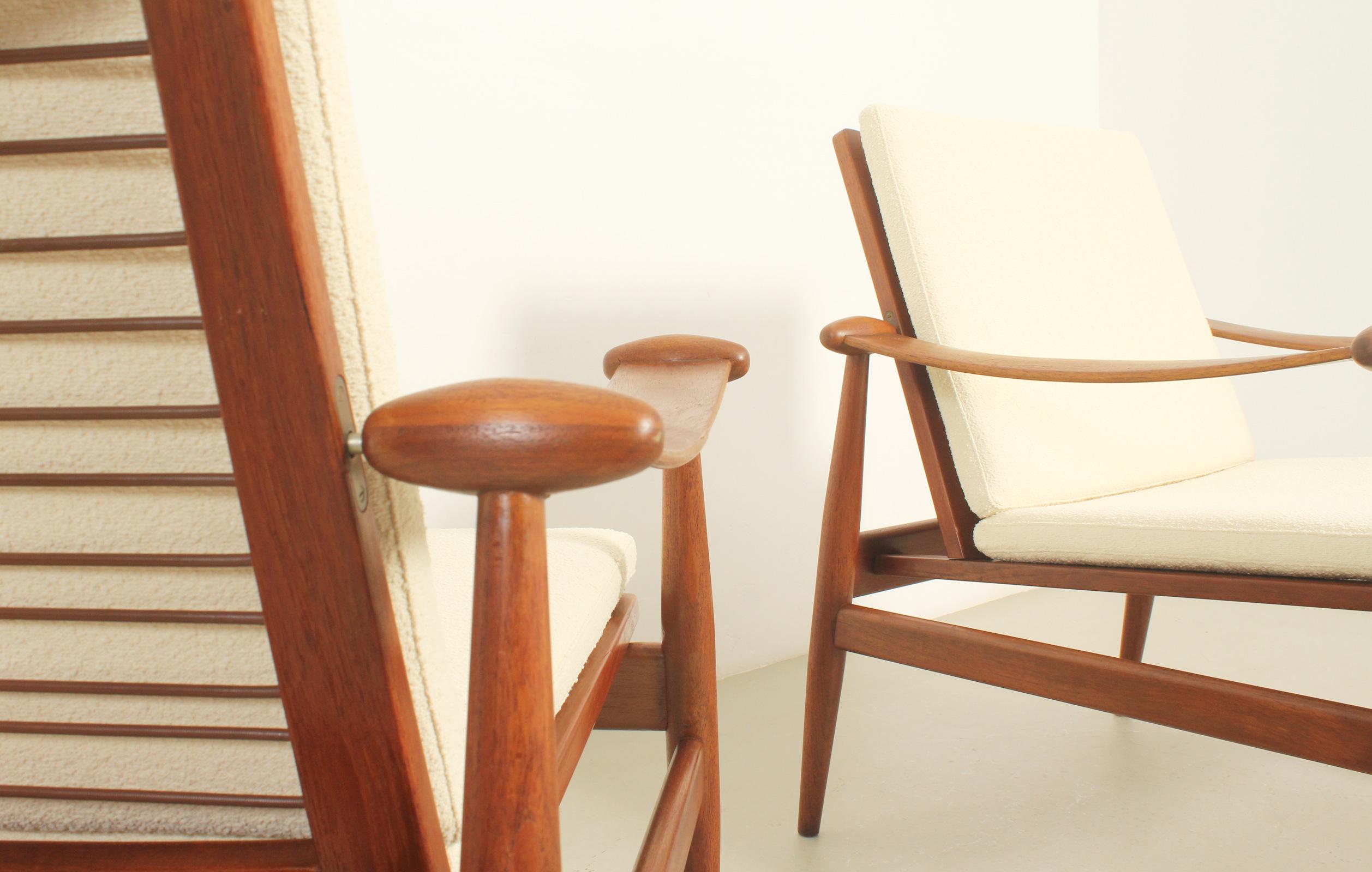 Paire de chaises Spade de Finn Juhl pour France & Søn, Danemark, années 1960 en vente 2